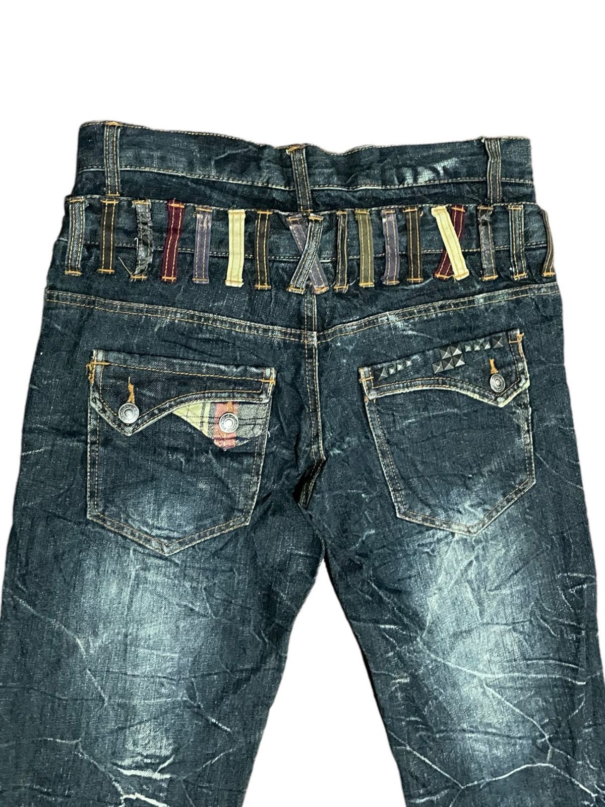 Japanese Brand Rare🔥Japanese Nylaus Double Waisted Jeans Size US 32 / EU 48 - 10 Thumbnail