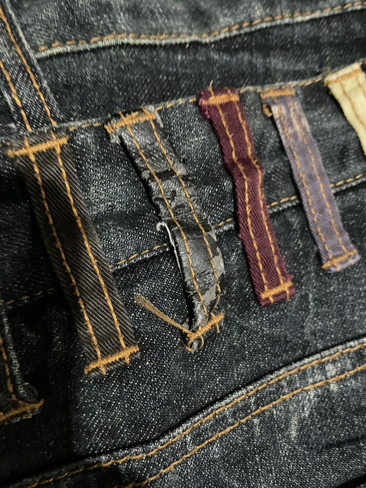 Japanese Brand Rare🔥Japanese Nylaus Double Waisted Jeans Size US 32 / EU 48 - 15 Thumbnail
