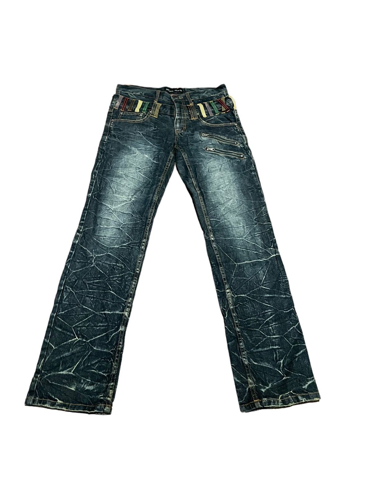 Japanese Brand Rare🔥Japanese Nylaus Double Waisted Jeans Size US 32 / EU 48 - 1 Thumbnail
