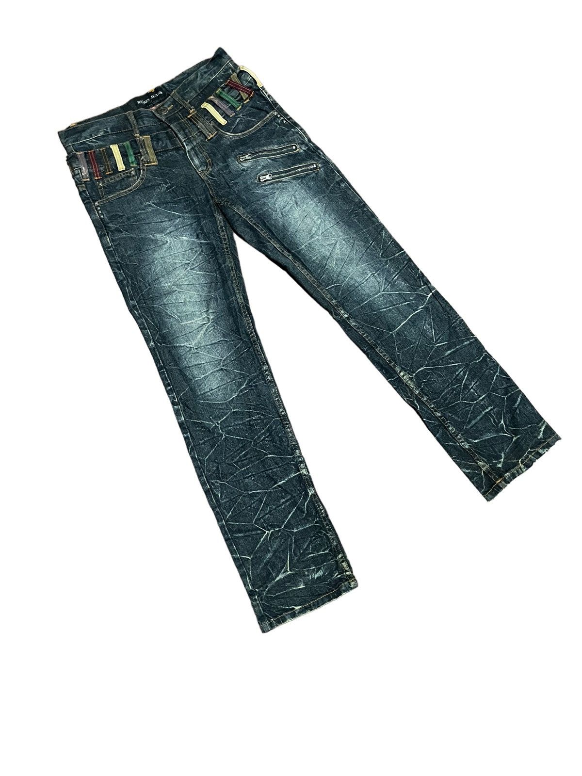 Japanese Brand Rare🔥Japanese Nylaus Double Waisted Jeans Size US 32 / EU 48 - 3 Thumbnail