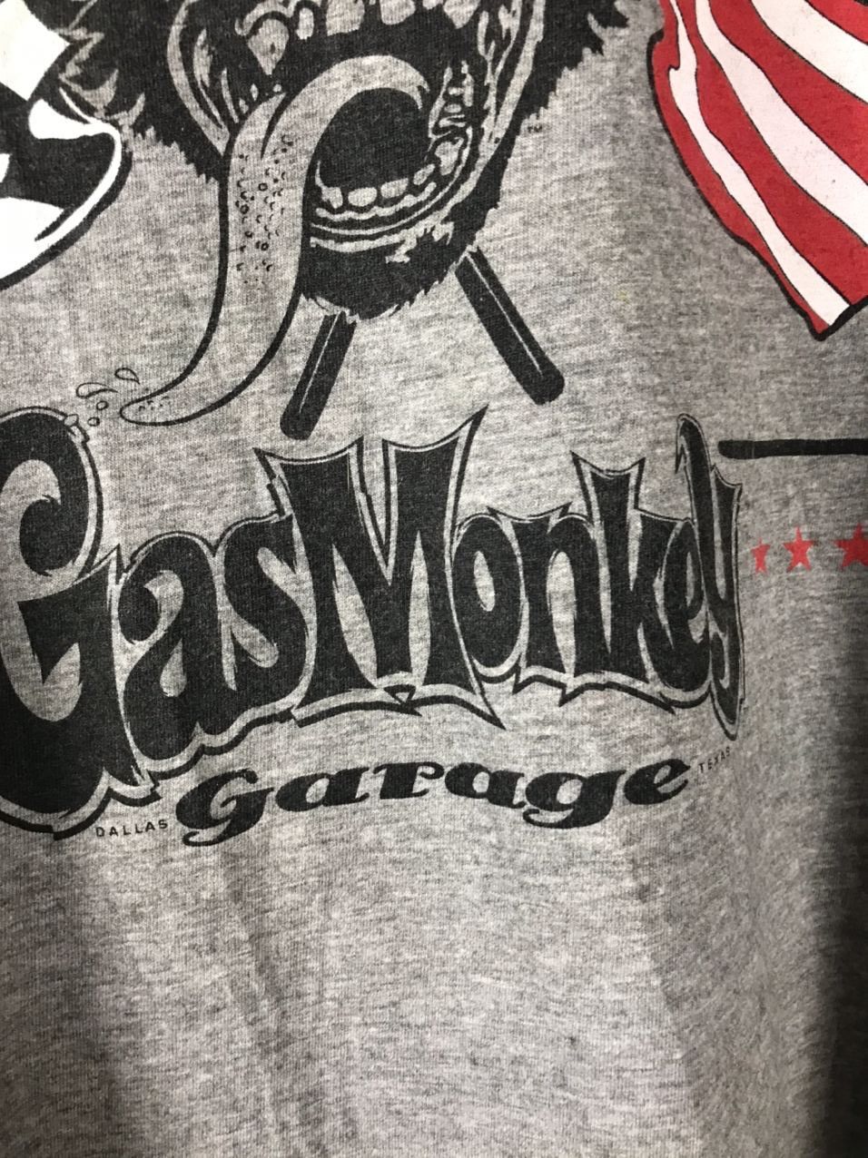 GAS × Vintage Gas Monkey vintage streetwear gray tee Size US XL / EU 56 / 4 - 5 Thumbnail