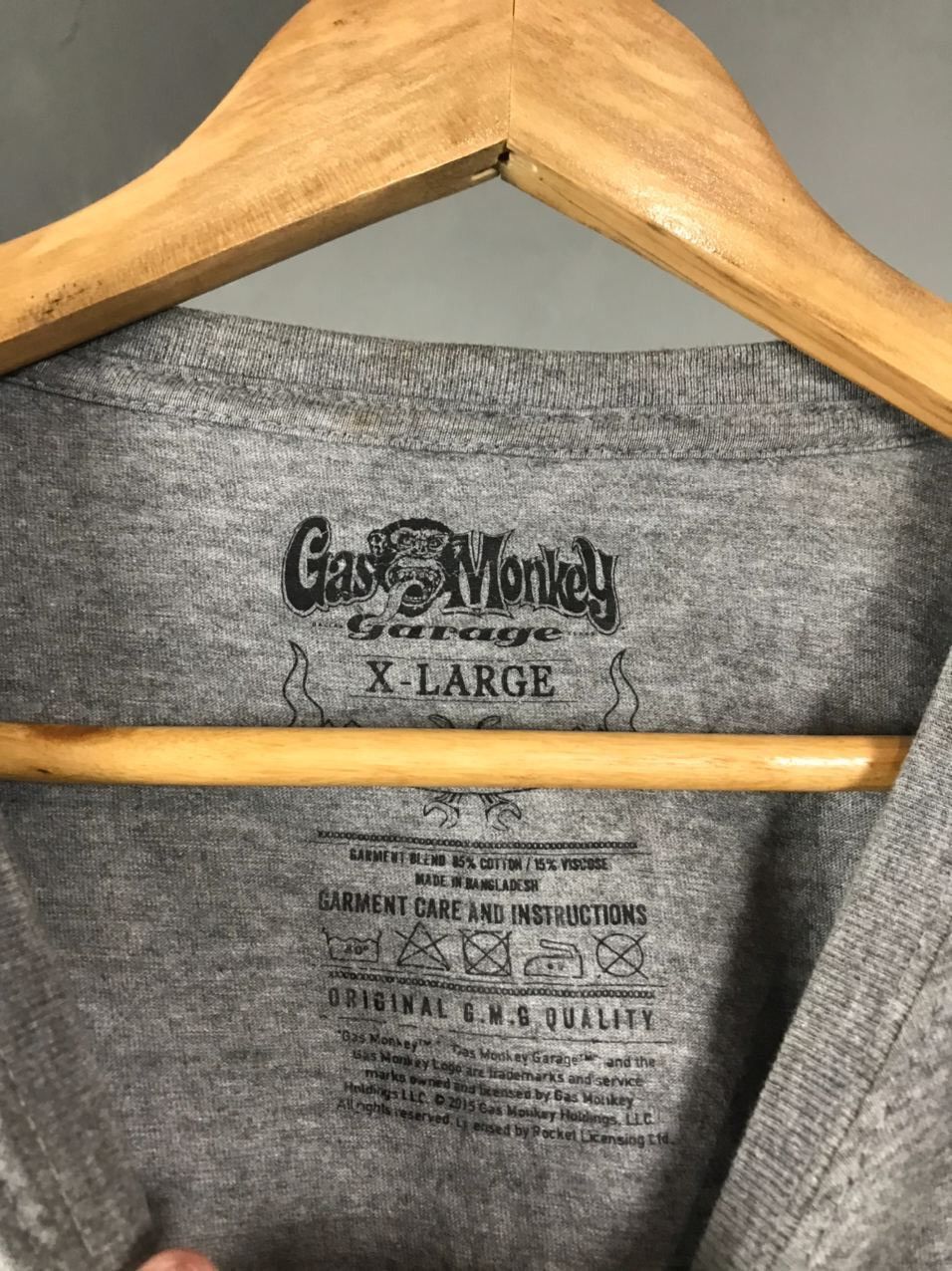 GAS × Vintage Gas Monkey vintage streetwear gray tee Size US XL / EU 56 / 4 - 7 Thumbnail