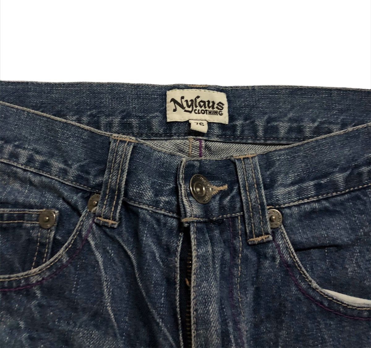 Japanese Brand 🔥Nylaus Nice Design Denim Jeans Size US 28 / EU 44 - 7 Thumbnail