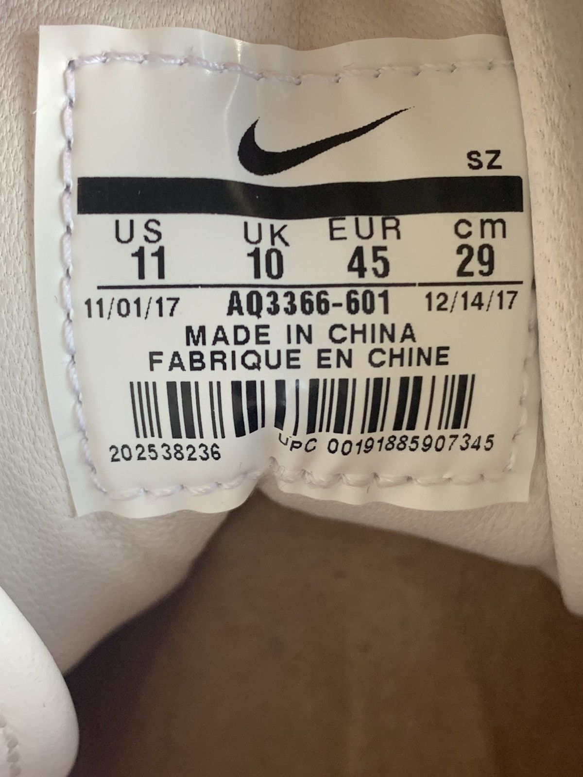 Nike × Riccardo Tisci RICCARDO TISCI x NIKELAB AIR FORCE 1 HIGH Size US 11 / EU 44 - 14 Thumbnail