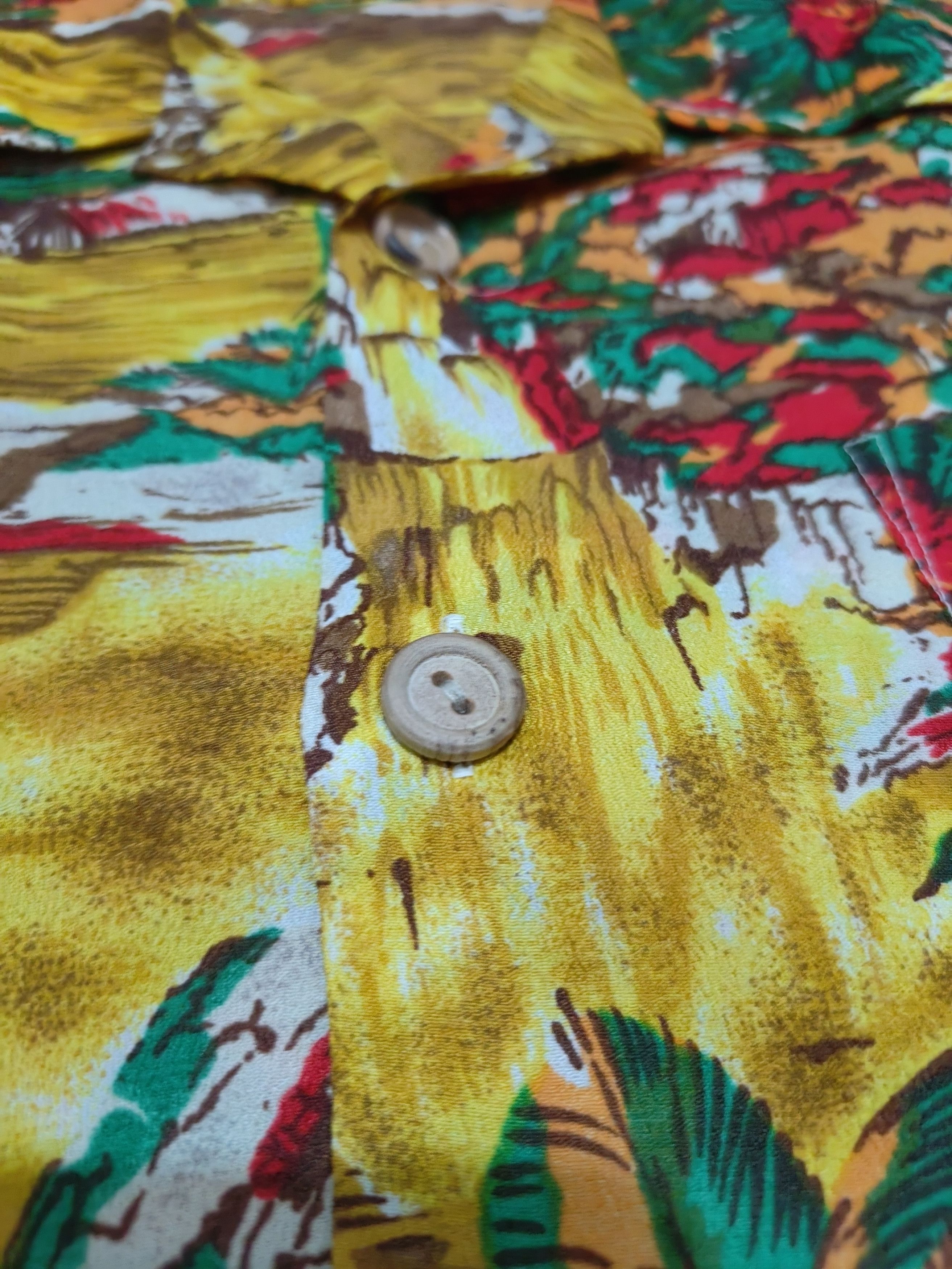 Vintage Vintage 70s Waikiki 76 Scenic Border Hawaiian Aloha Shirt Size US L / EU 52-54 / 3 - 6 Thumbnail