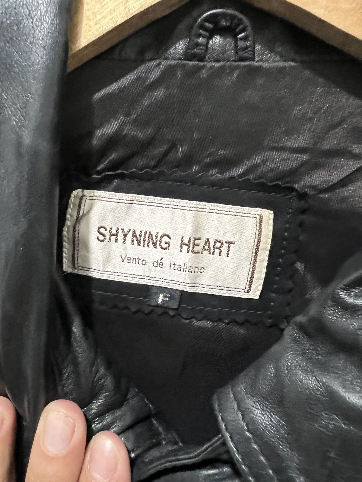 Vintage Vento de Italiano Leather Jacket Size US L / EU 52-54 / 3 - 3 Thumbnail