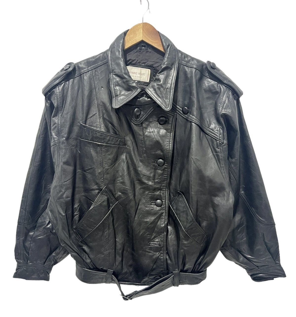 Vintage Vento de Italiano Leather Jacket Size US L / EU 52-54 / 3 - 1 Thumbnail