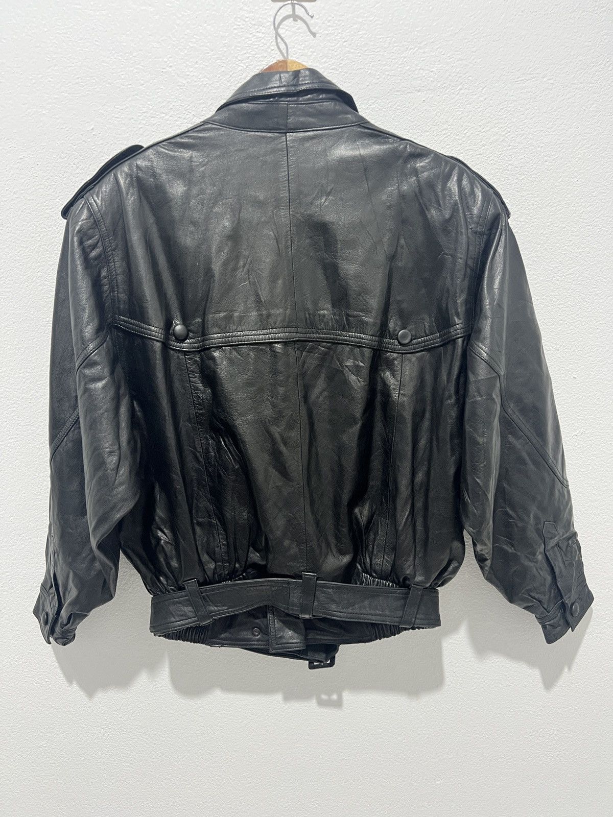 Vintage Vento de Italiano Leather Jacket Size US L / EU 52-54 / 3 - 2 Thumbnail