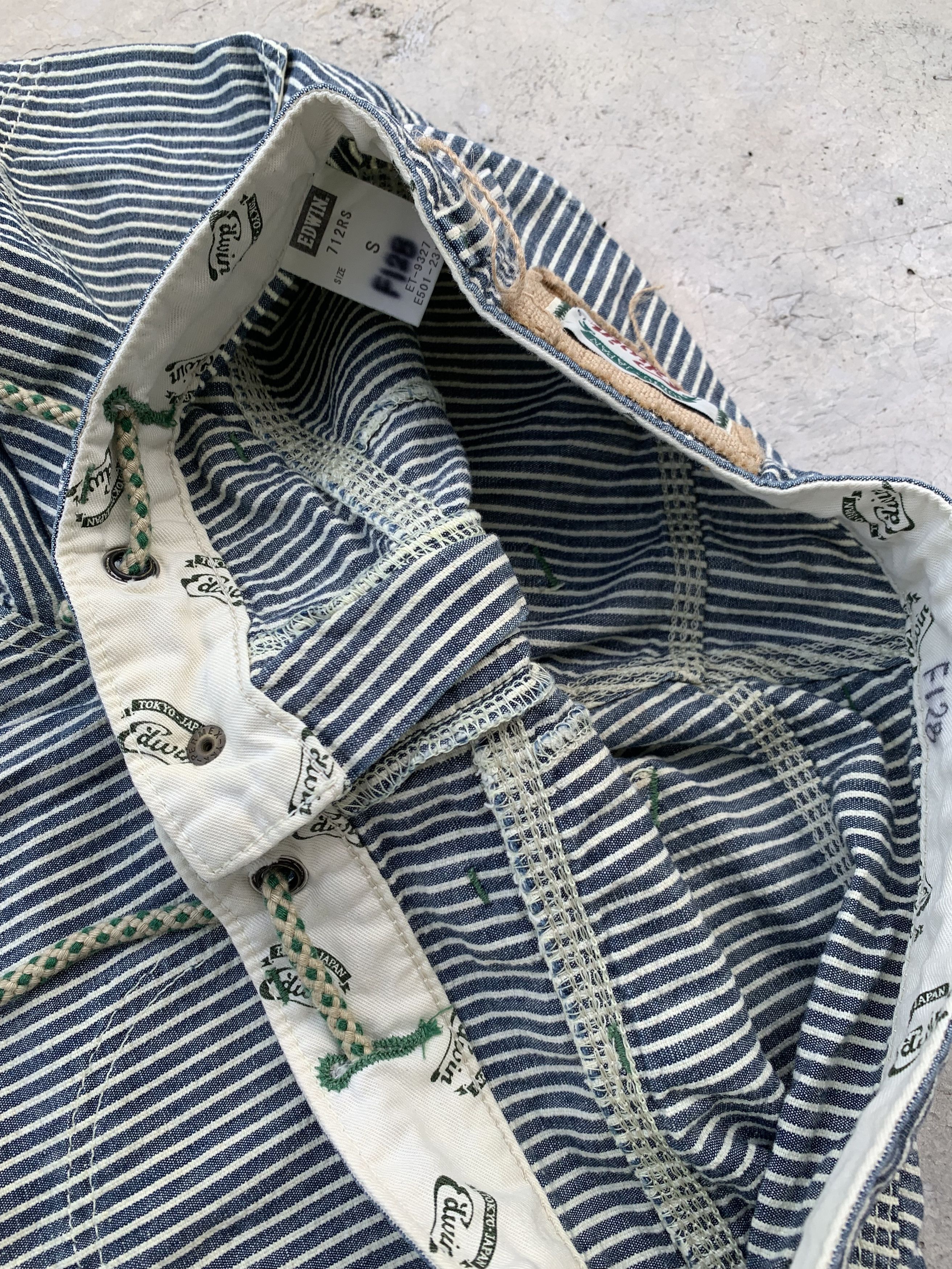 Edwin Vintage Edwin Hickory Striped Baker Pants Size US 30 / EU 46 - 9 Thumbnail