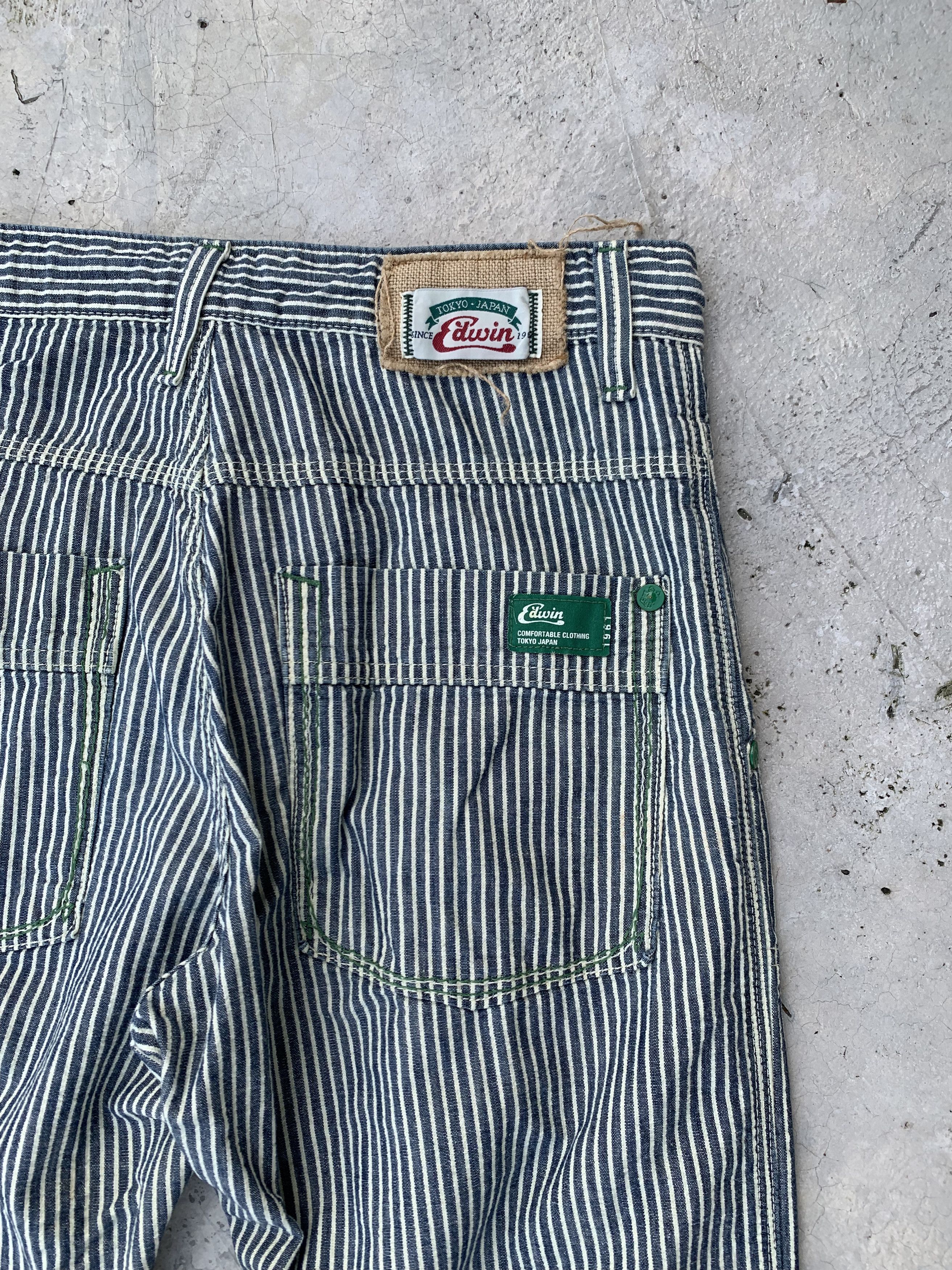 Edwin Vintage Edwin Hickory Striped Baker Pants Size US 30 / EU 46 - 12 Thumbnail