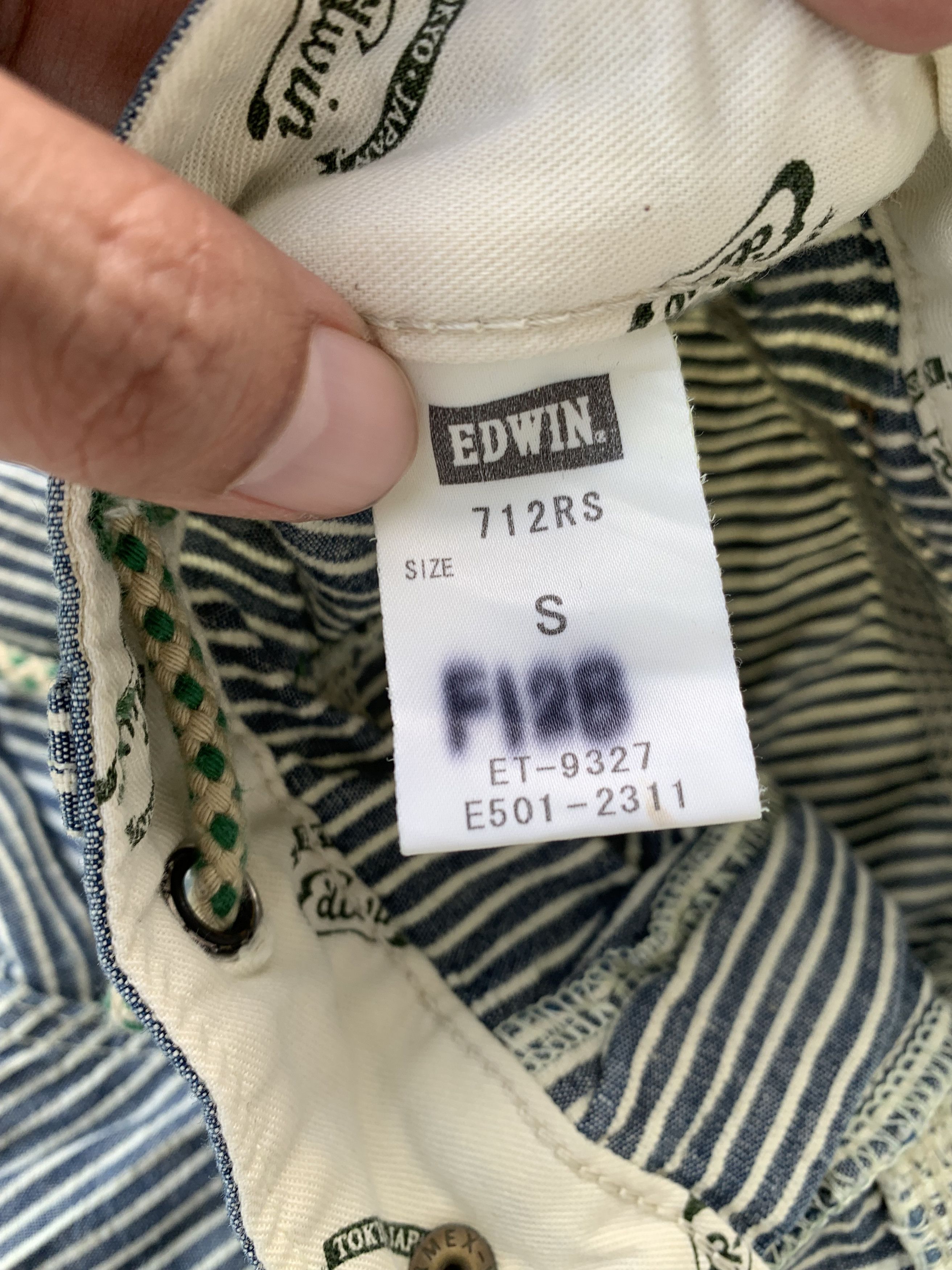 Edwin Vintage Edwin Hickory Striped Baker Pants Size US 30 / EU 46 - 10 Thumbnail