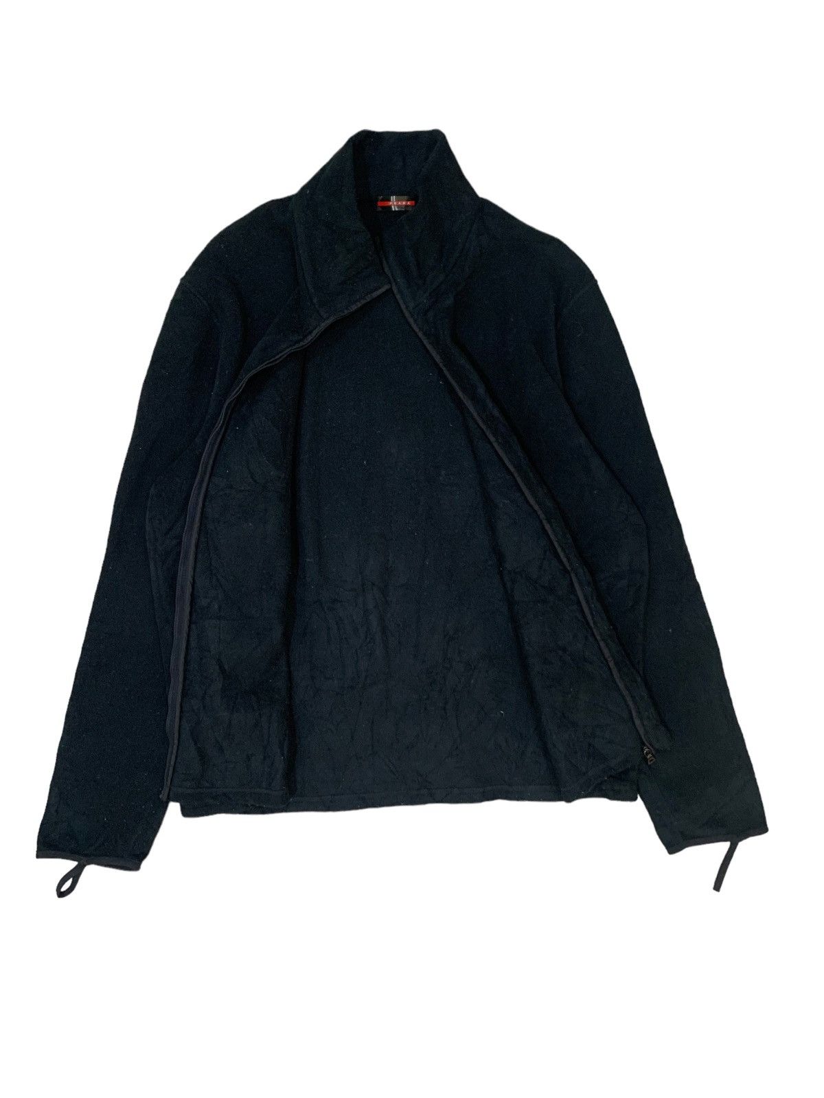 Prada 🇮🇹Prada Nylon Elbow Fleece Zipper Jacket Size US M / EU 48-50 / 2 - 3 Thumbnail