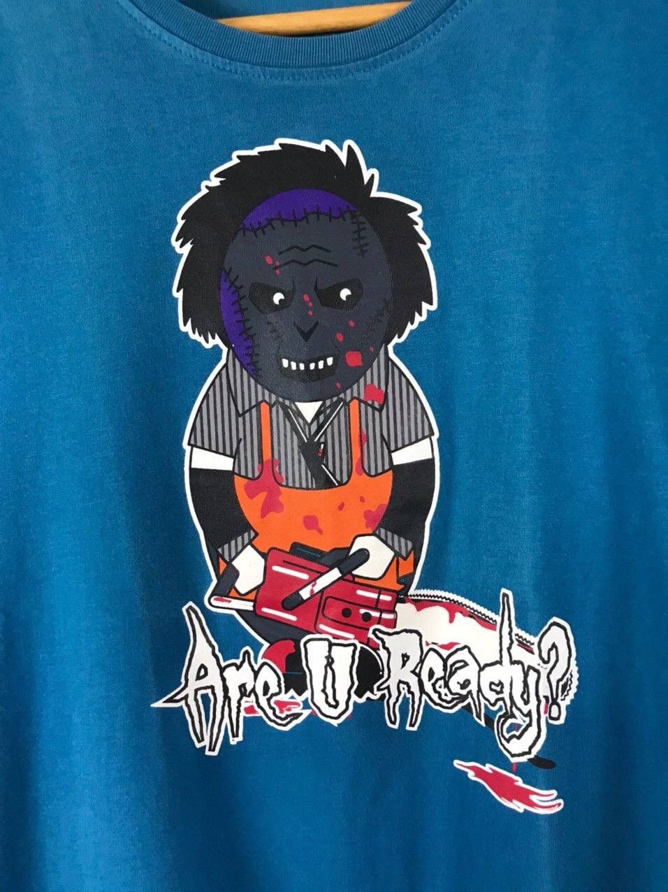 Vintage Are u Ready streetwear blue tee Size US S / EU 44-46 / 1 - 2 Thumbnail