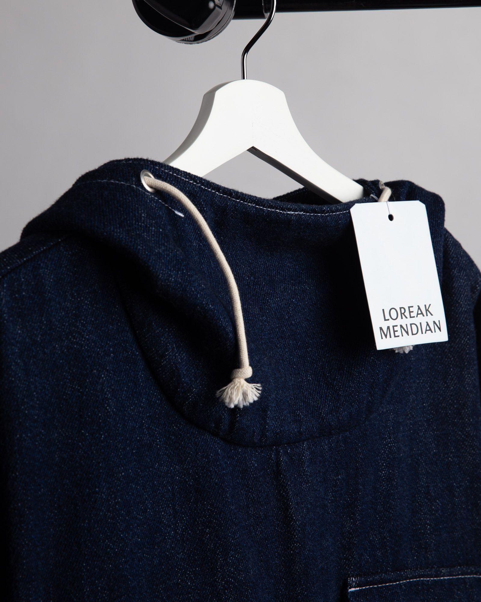 Loreak Mendian NWT Pad Shiba Baggy Denim High Collared Hooded Jacket Size US S / EU 44-46 / 1 - 3 Thumbnail