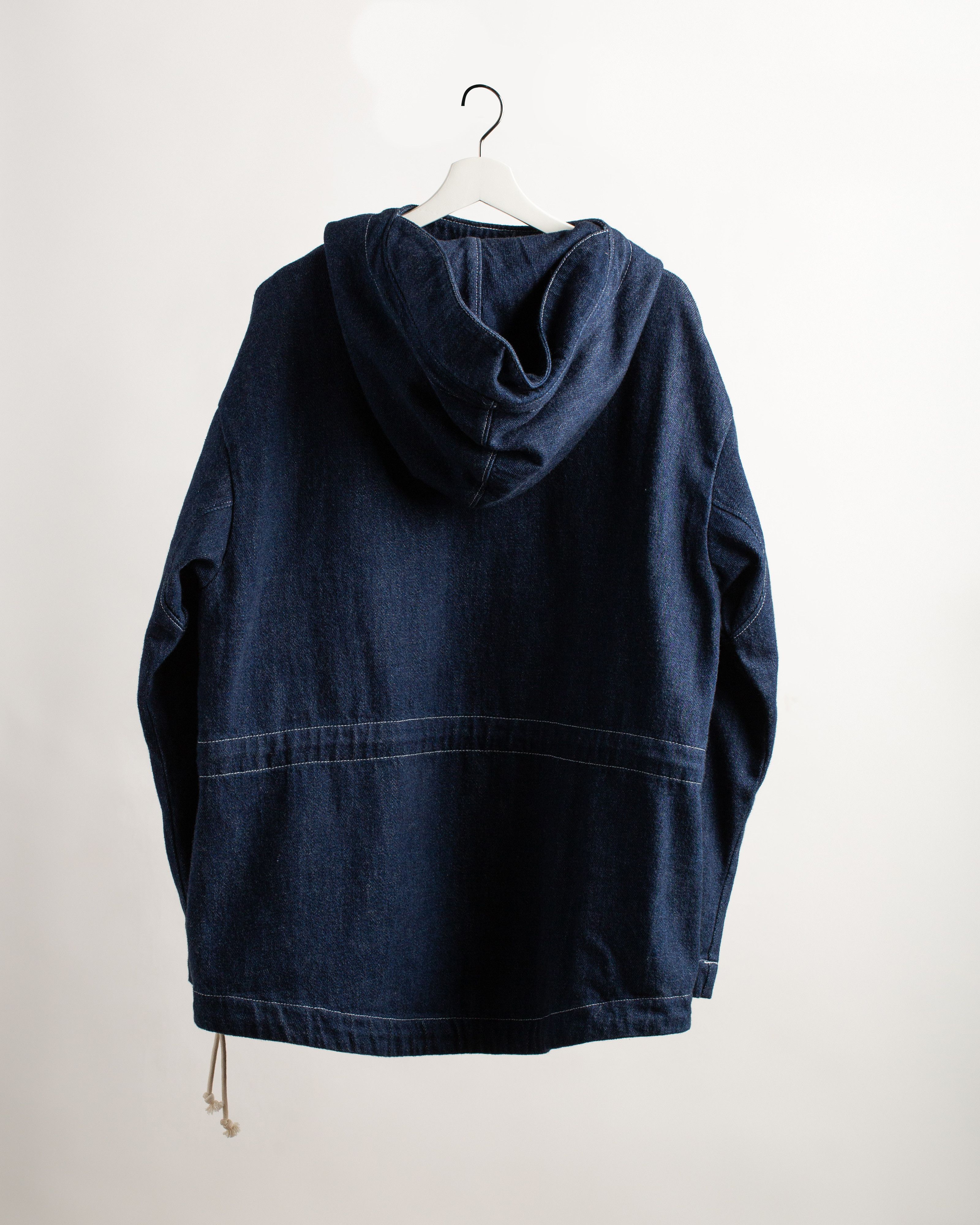 Loreak Mendian NWT Pad Shiba Baggy Denim High Collared Hooded Jacket Size US S / EU 44-46 / 1 - 2 Thumbnail