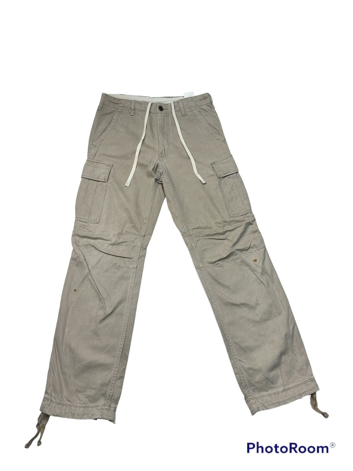 Uniqlo workwear drawstring cargo carpenter pants