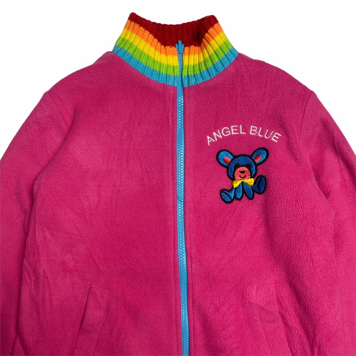 Angel Blue 90s Angel Blue Reversible Rainbow Knitted Jacket Size US M / EU 48-50 / 2 - 4 Thumbnail