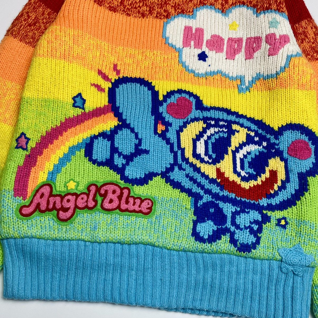 Angel Blue 90s Angel Blue Reversible Rainbow Knitted Jacket Size US M / EU 48-50 / 2 - 10 Thumbnail