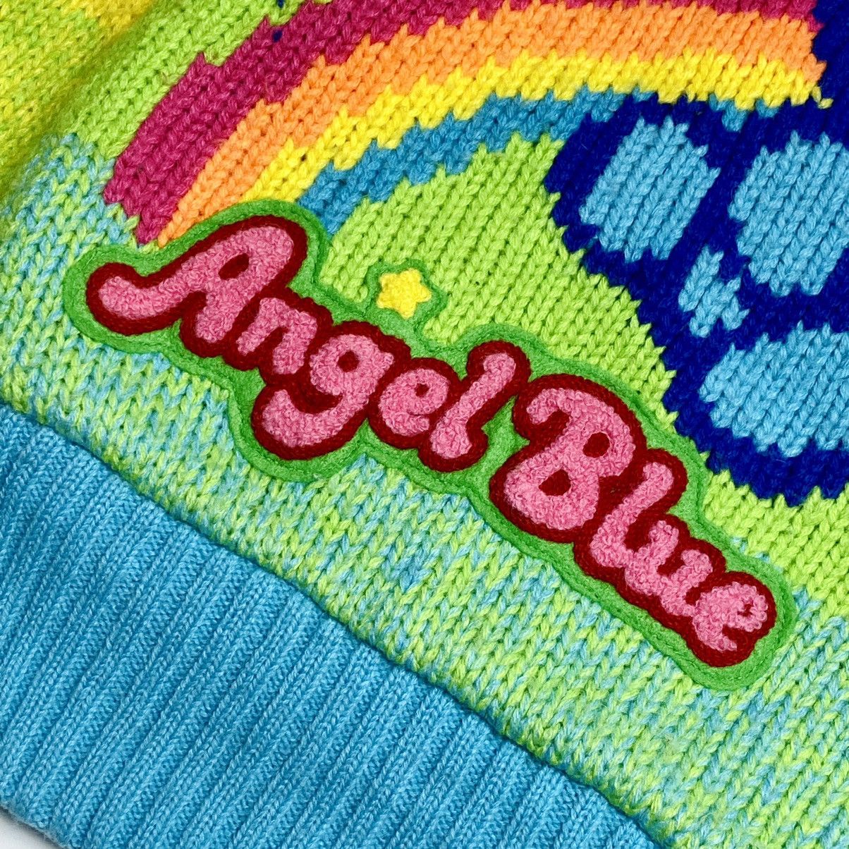 Angel Blue 90s Angel Blue Reversible Rainbow Knitted Jacket Size US M / EU 48-50 / 2 - 13 Thumbnail
