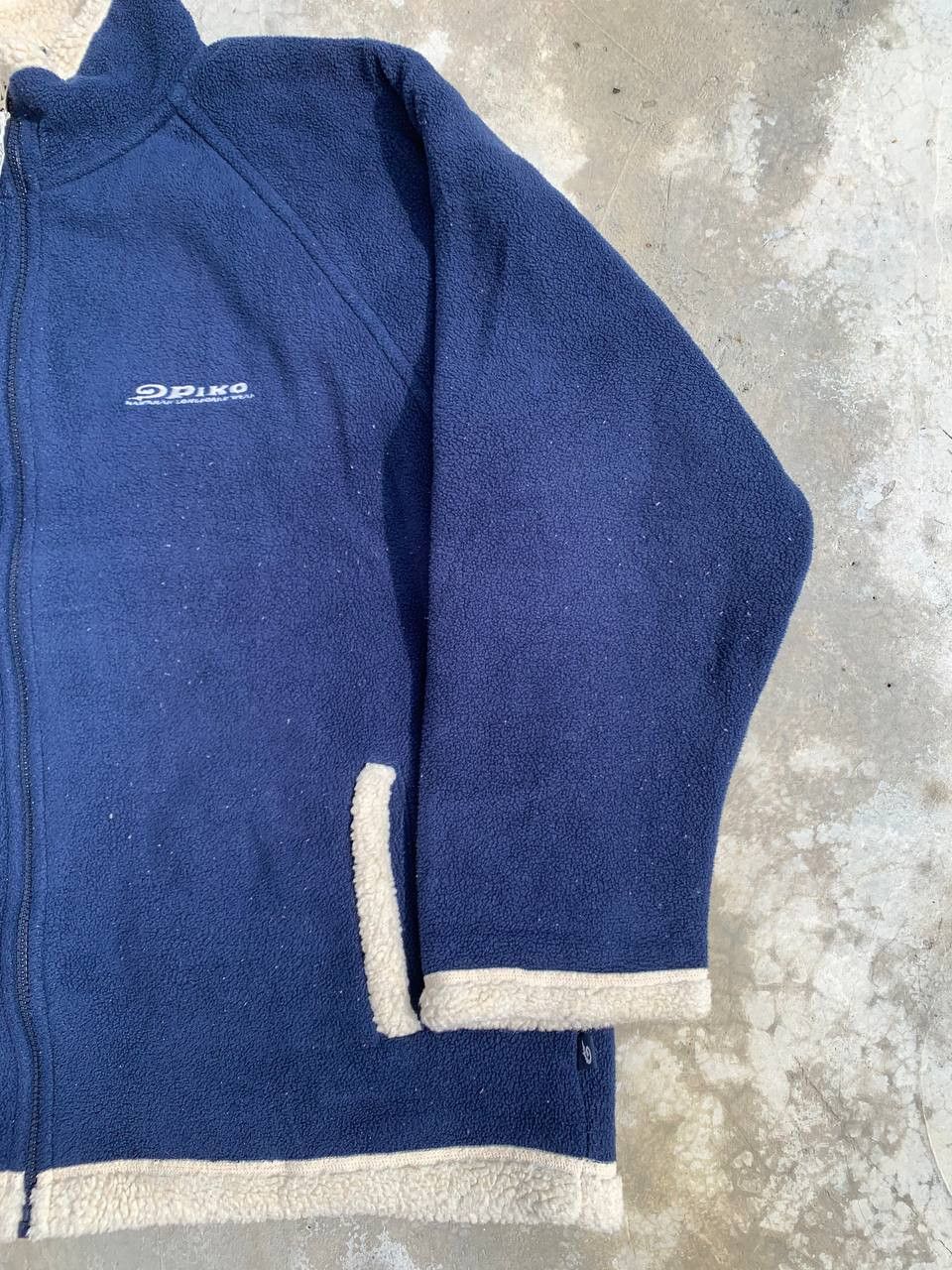 Japanese Brand Vintage Piko Sherpa Lined Fleece Zip Up Jacket Size US L / EU 52-54 / 3 - 3 Thumbnail