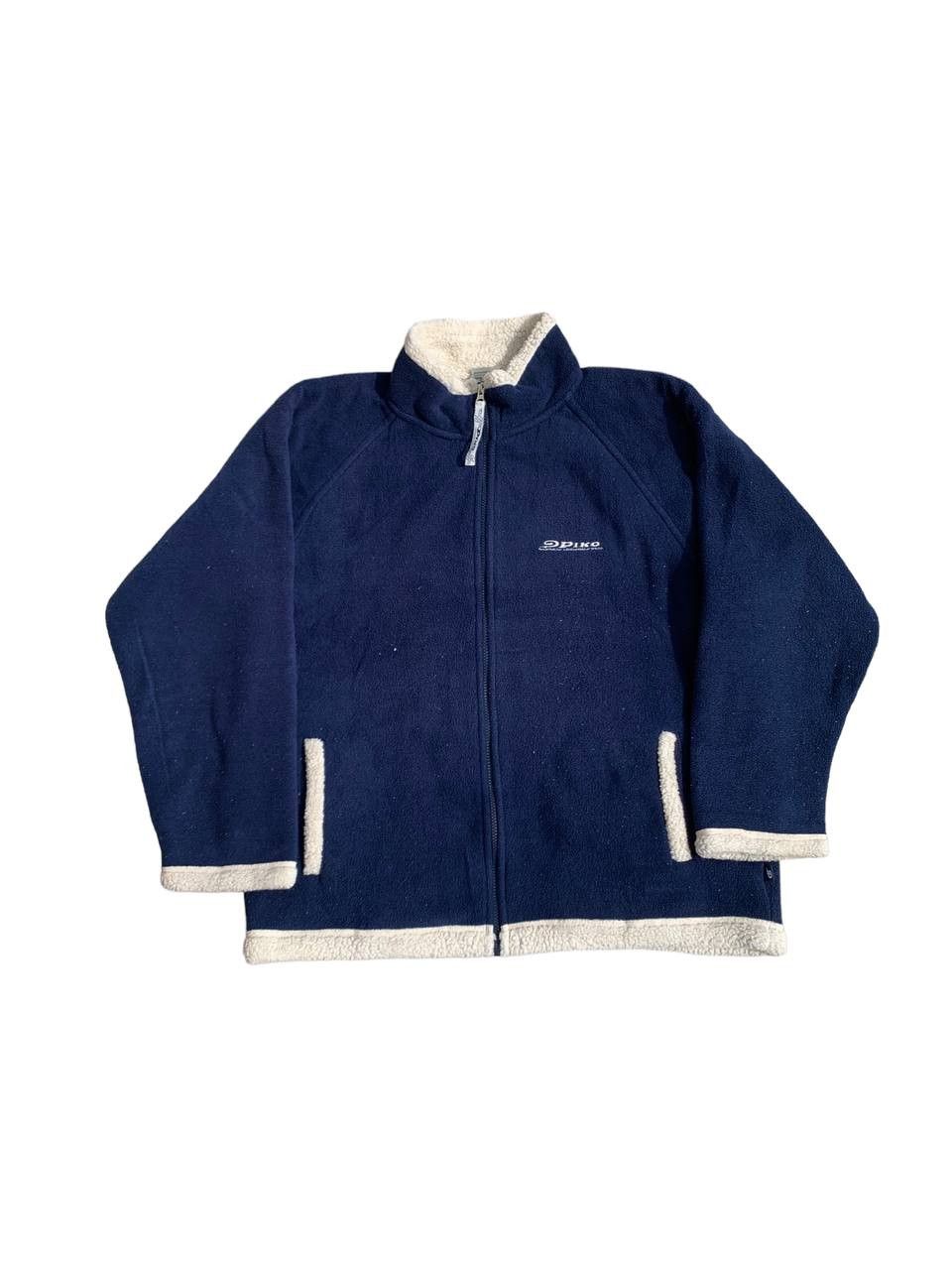 Japanese Brand Vintage Piko Sherpa Lined Fleece Zip Up Jacket Size US L / EU 52-54 / 3 - 1 Thumbnail