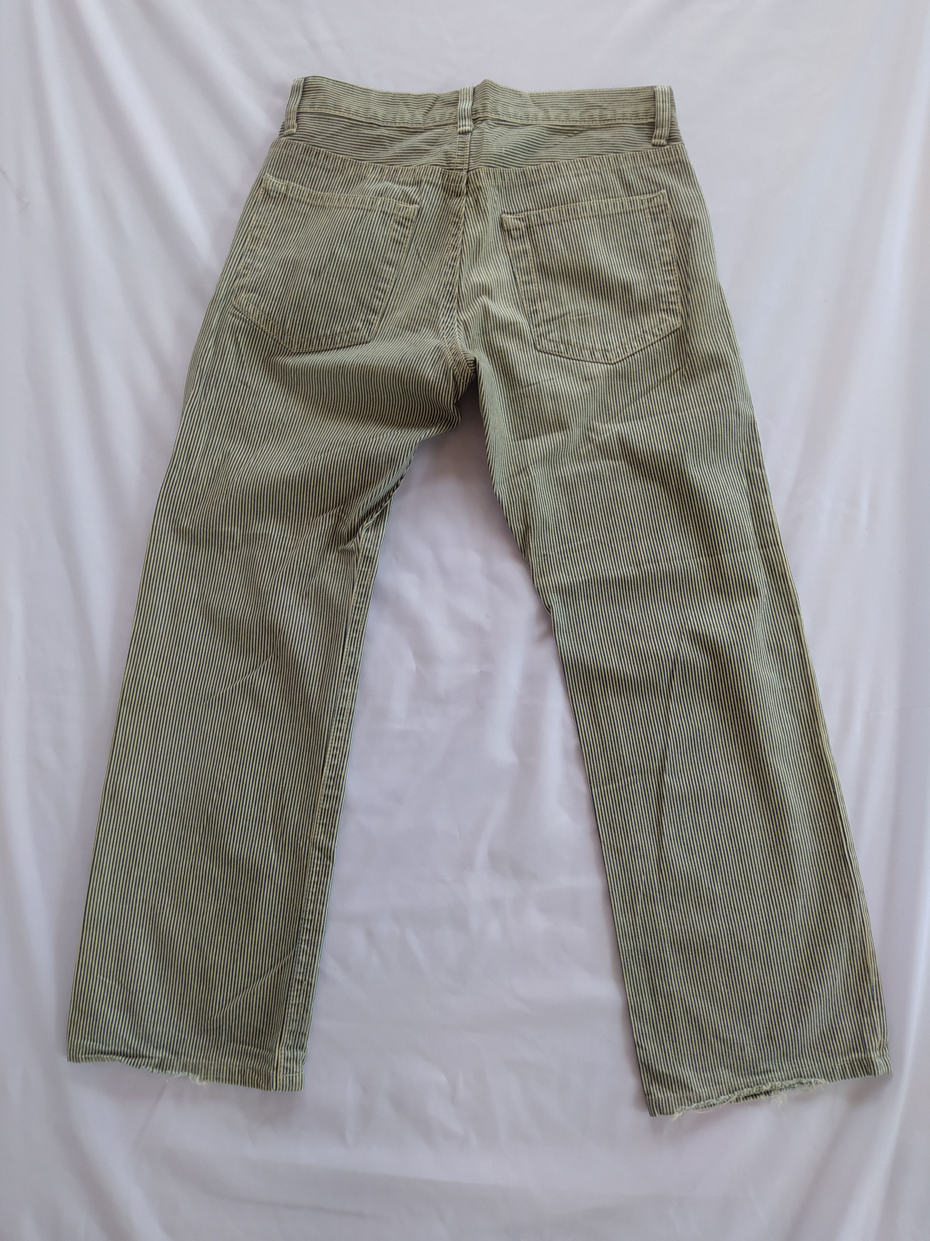 Japanese Brand × Uniqlo × Vintage Vintage Y2k uniqlo hickory stripes Size US 33 - 3 Thumbnail