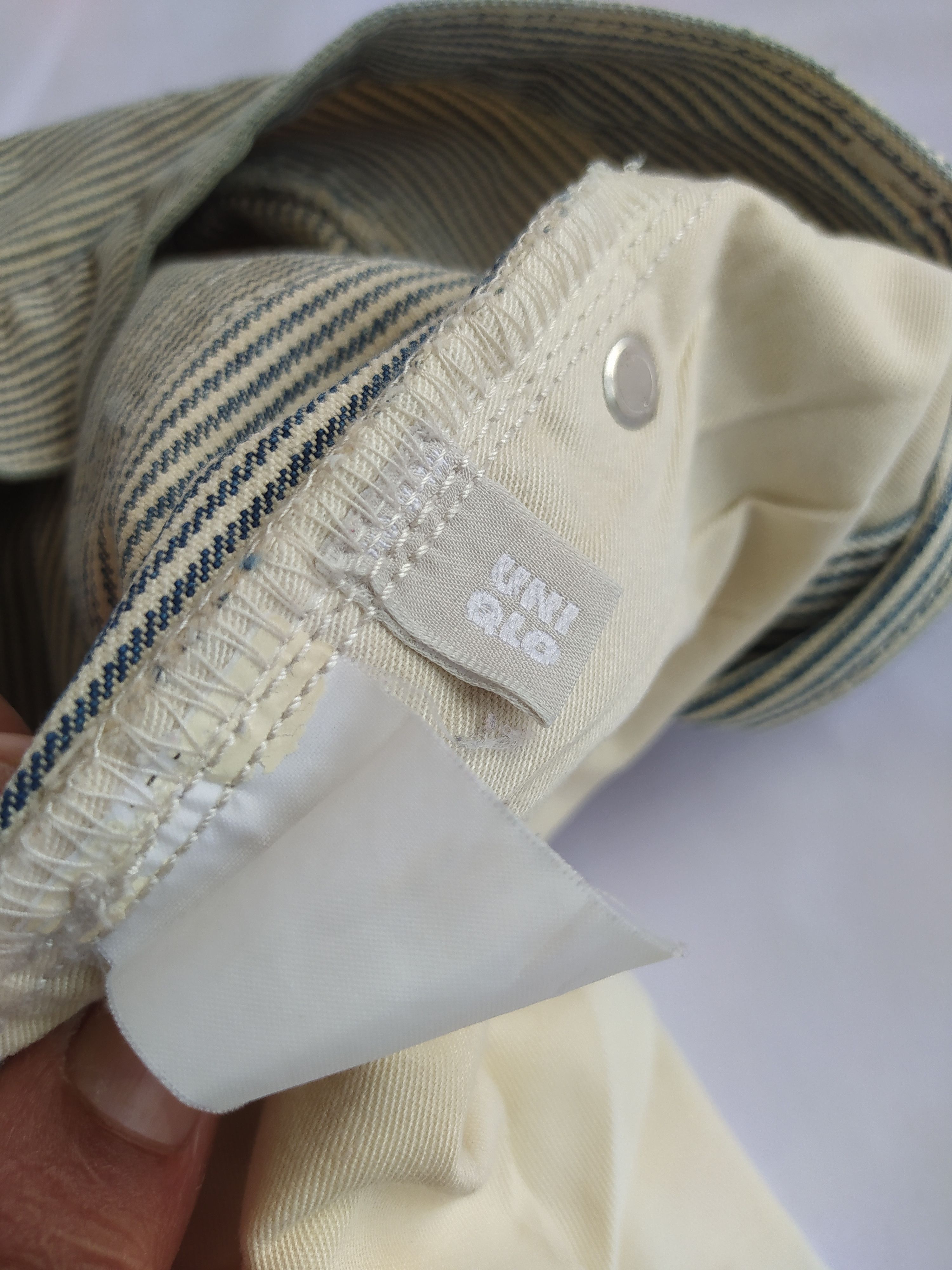 Japanese Brand × Uniqlo × Vintage Vintage Y2k uniqlo hickory stripes Size US 33 - 9 Thumbnail