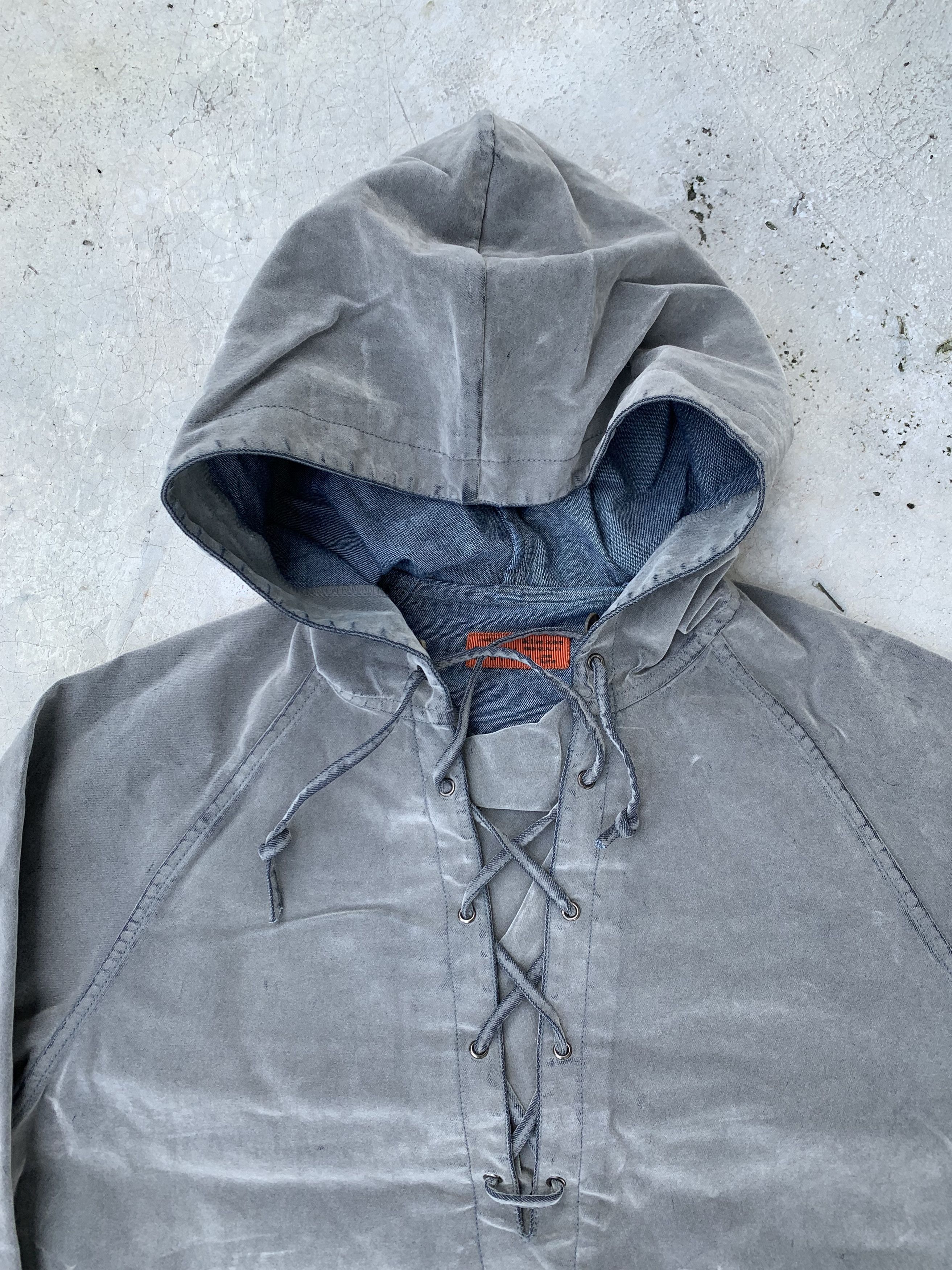 Japanese Brand Vintage Baffy Laces Velvet Hooded Jacket Size US L / EU 52-54 / 3 - 3 Thumbnail