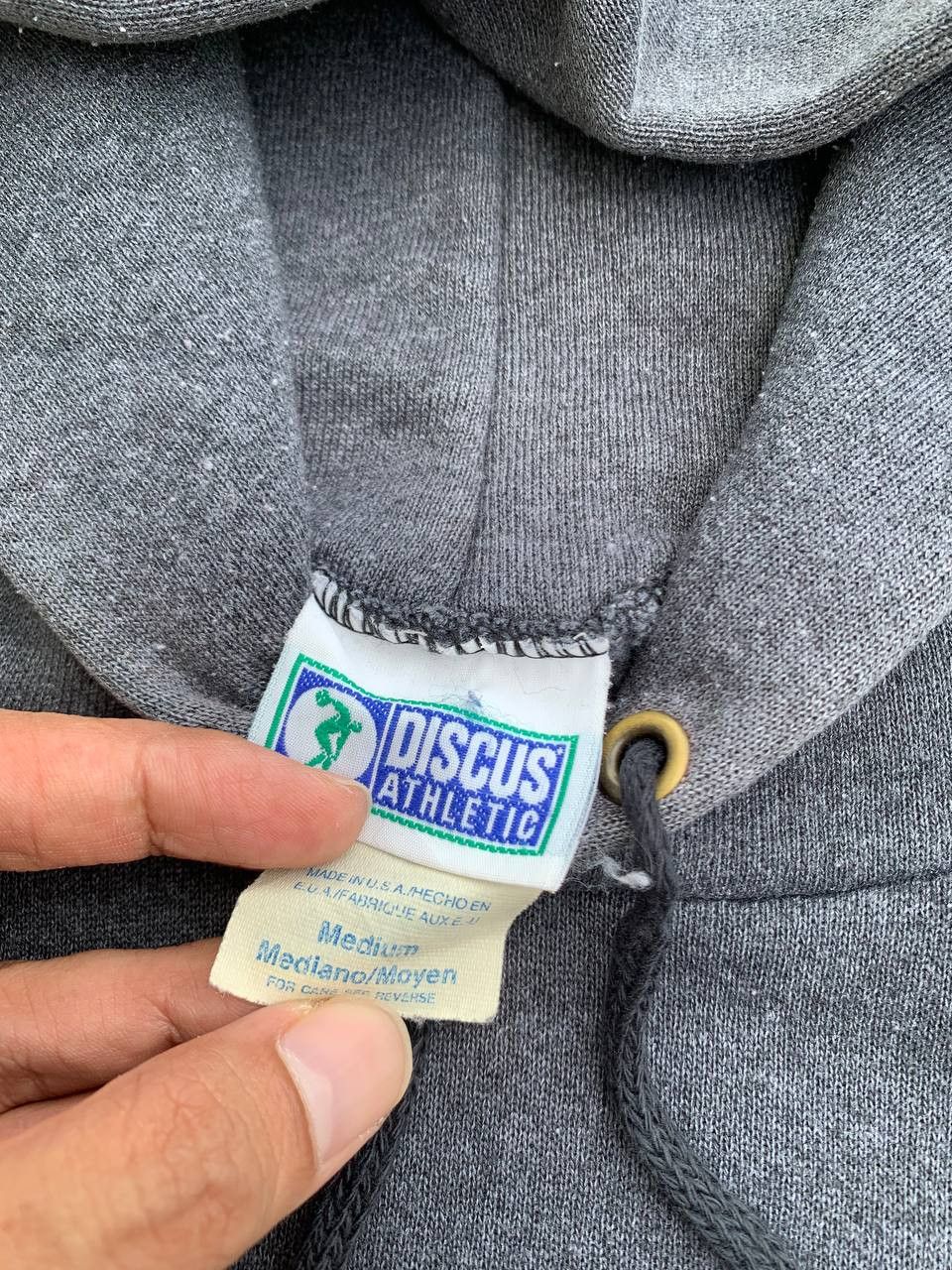 Vintage Vintage Discus Athletic Sunfaded Blank Hoodie Size US M / EU 48-50 / 2 - 7 Thumbnail