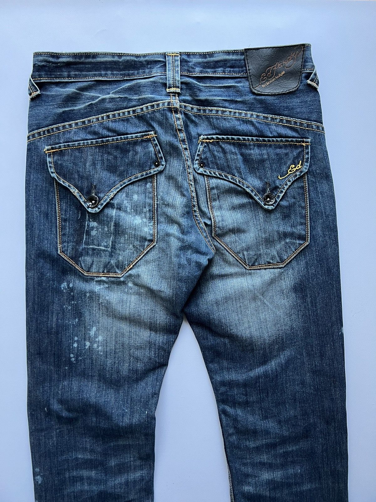 Christian Audigier × Ed Hardy Ed hardy jeans big logo rare distressed style Size US 31 - 10 Thumbnail