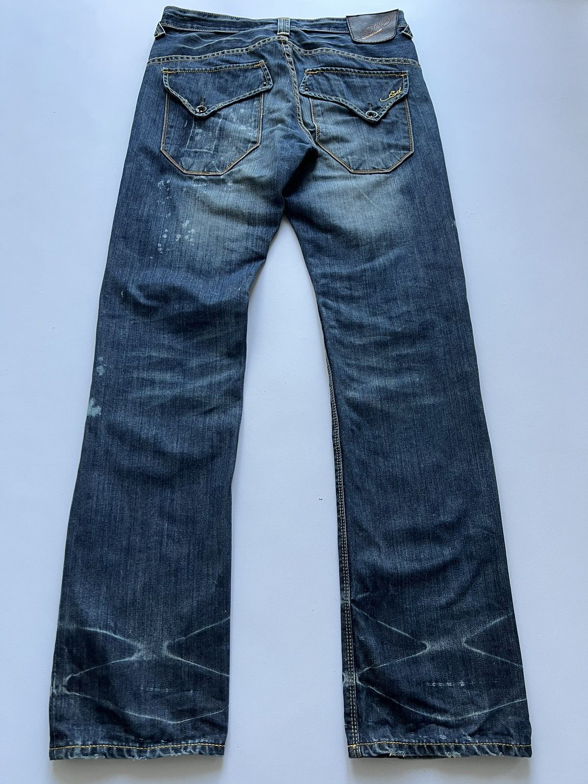 Christian Audigier × Ed Hardy Ed hardy jeans big logo rare distressed style Size US 31 - 11 Thumbnail