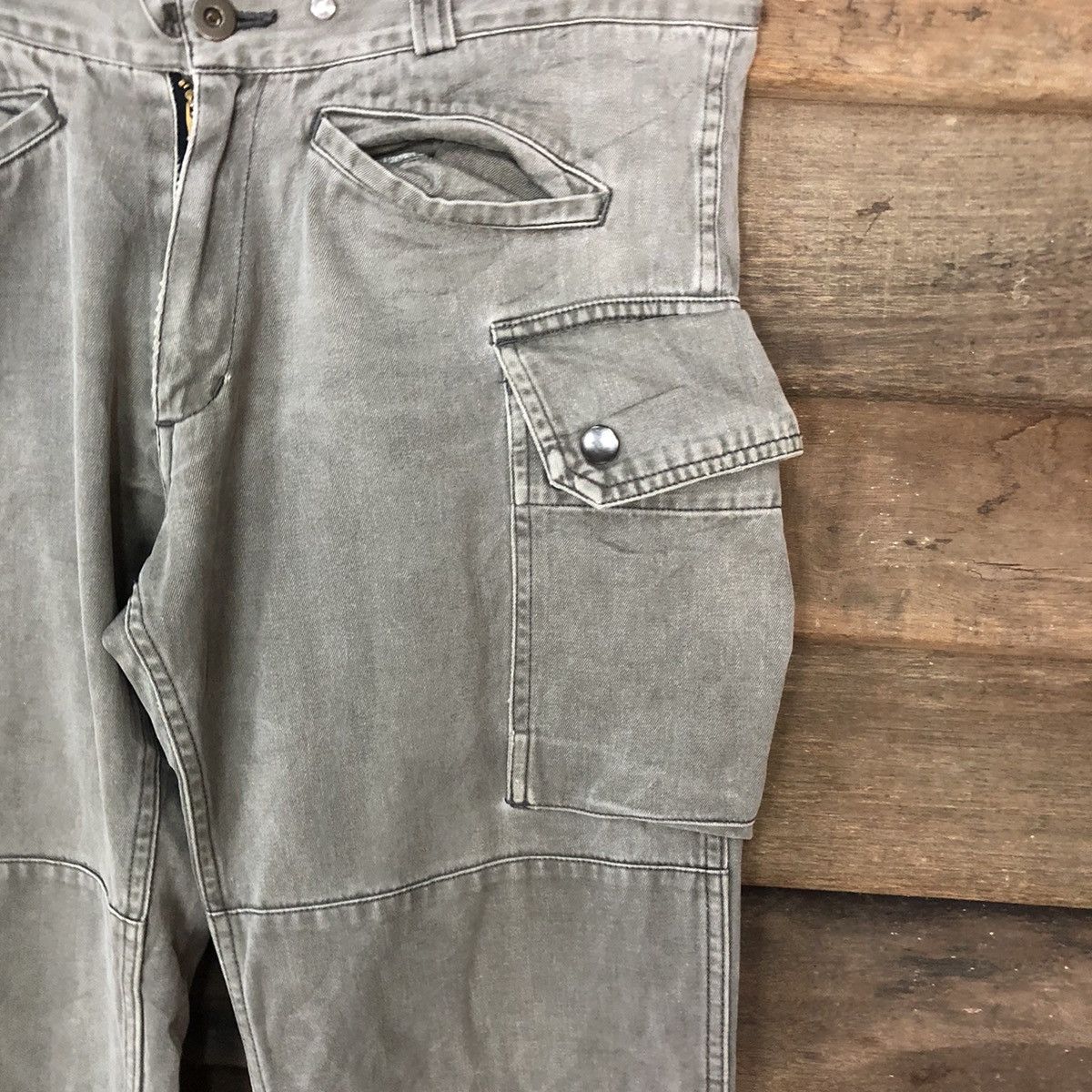 Japanese Brand CCP faded Grey multipocket tactical Cargo Pants #6902 Size US 31 - 7 Thumbnail