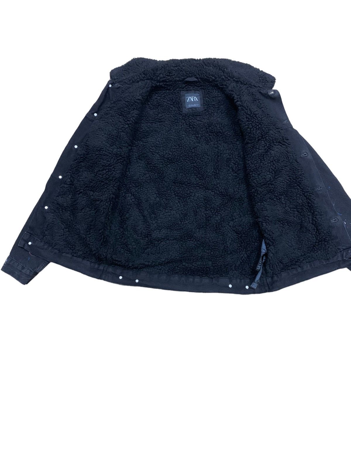 If Six Was Nine × Japanese Brand Zara Fleece-Lined Denim Style Sherpa Jacket Size US S / EU 44-46 / 1 - 11 Thumbnail