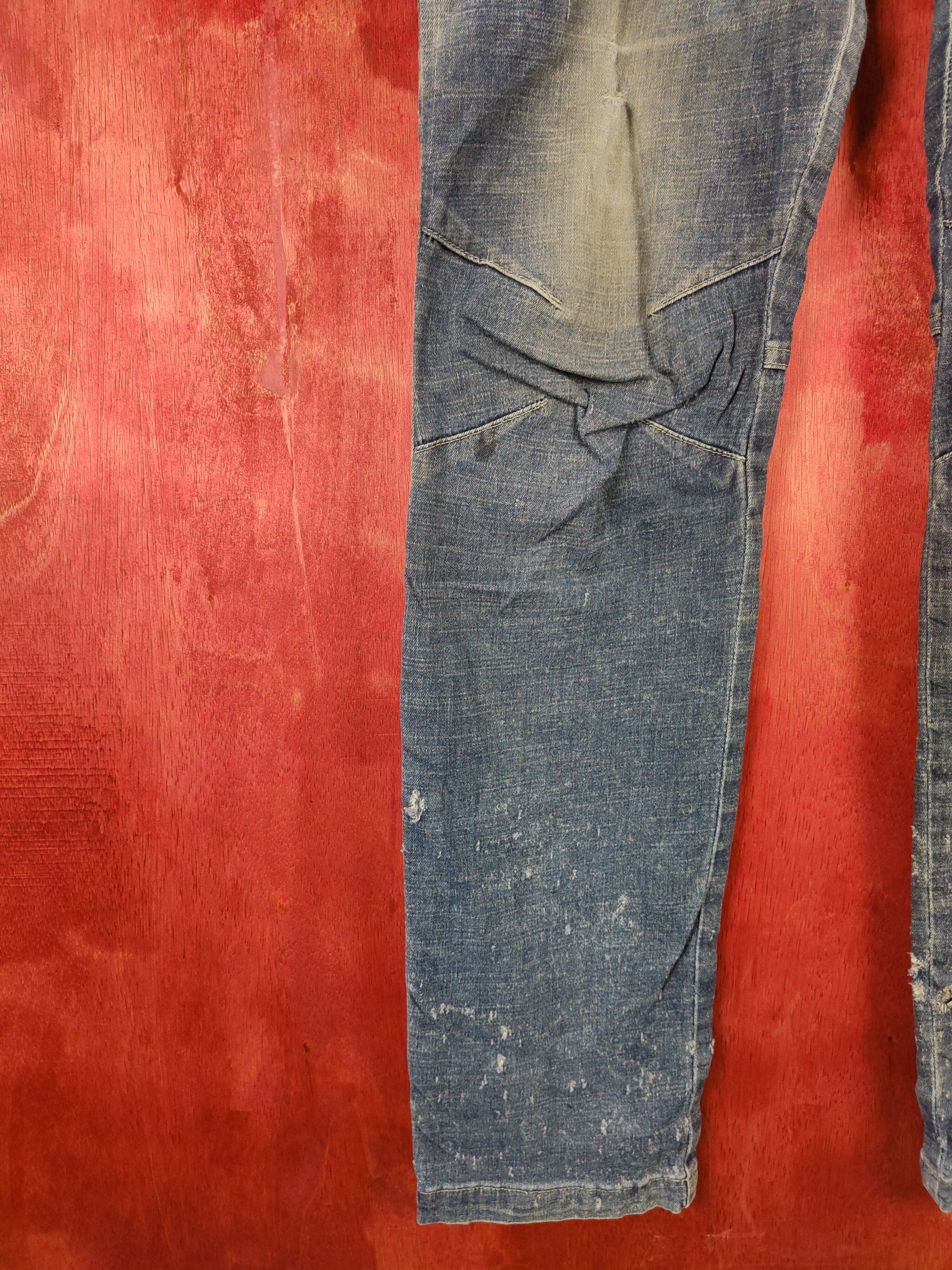 Japanese Brand Field Core Blue multi pocket tactical cargo jeans #4674 Size US 33 - 5 Thumbnail
