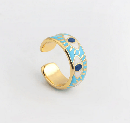 Jewelry Blue Eyes Ring Size ONE SIZE - 1 Thumbnail