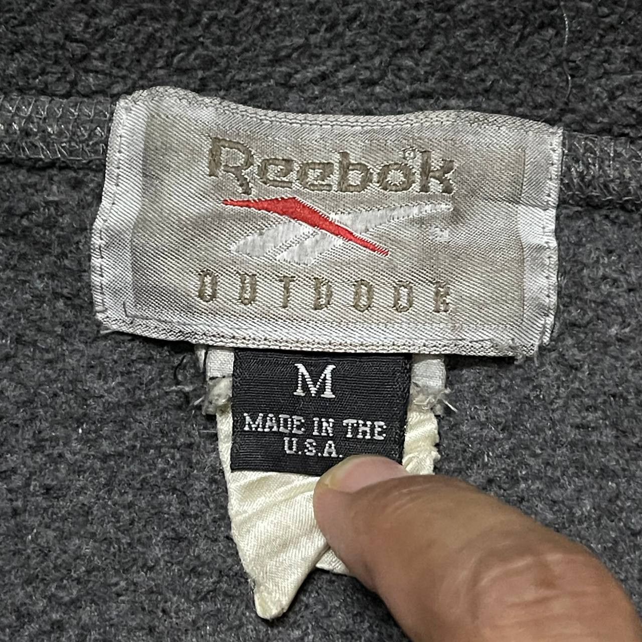 Reebok Vintage Reebok Fleece Zipper Jacket Size US M / EU 48-50 / 2 - 7 Thumbnail