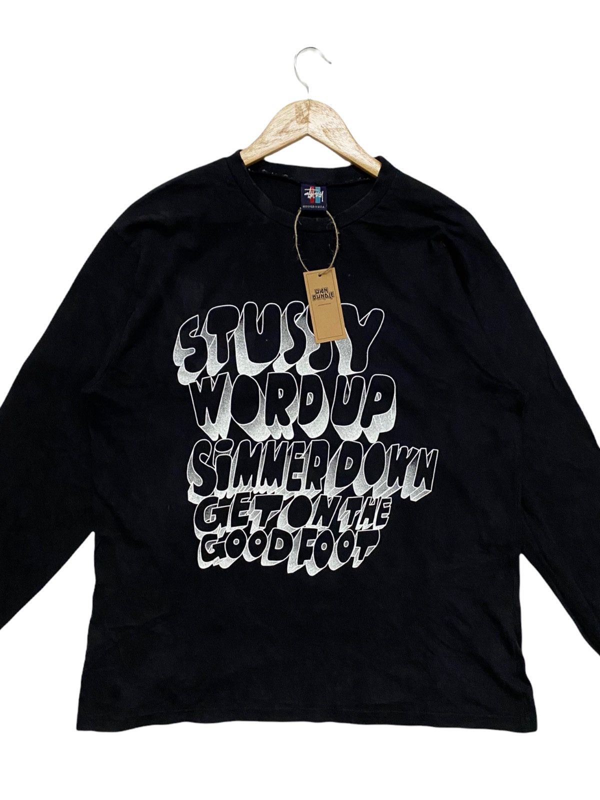 Stussy × Vintage 🔥NEED TO GO🔥 Vintage Long Sleeve Stussy Shirt Size US L / EU 52-54 / 3 - 3 Thumbnail