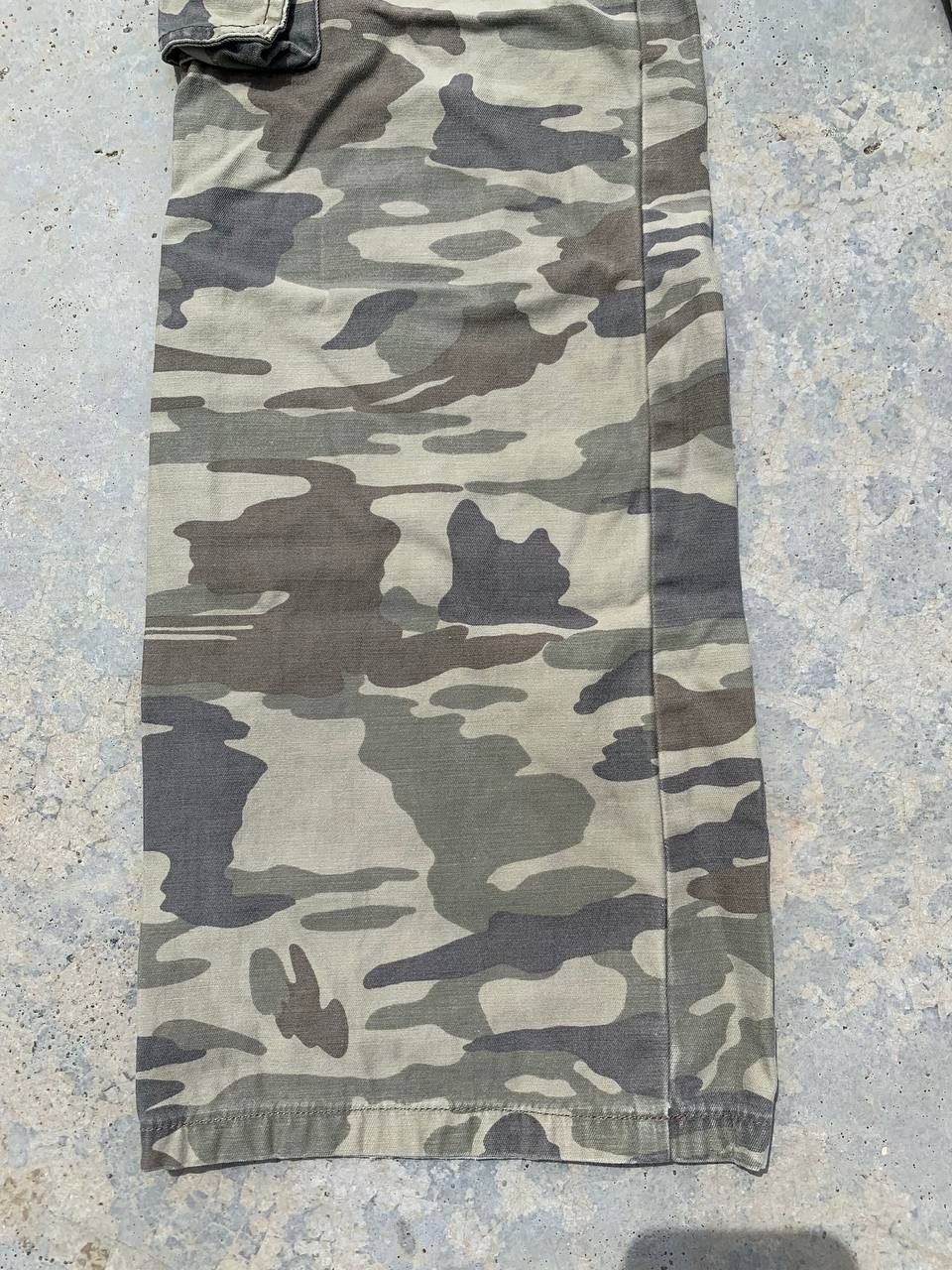 Japanese Brand One Room Low Waist Cargo Pants Flare Camo Trouser Vintage Size US 30 / EU 46 - 7 Thumbnail