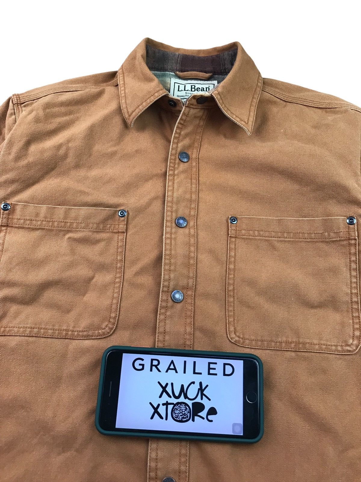L.L. Bean × Vintage LL BEAN DUCK CANVAS COAT JACKET Size US L / EU 52-54 / 3 - 17 Thumbnail