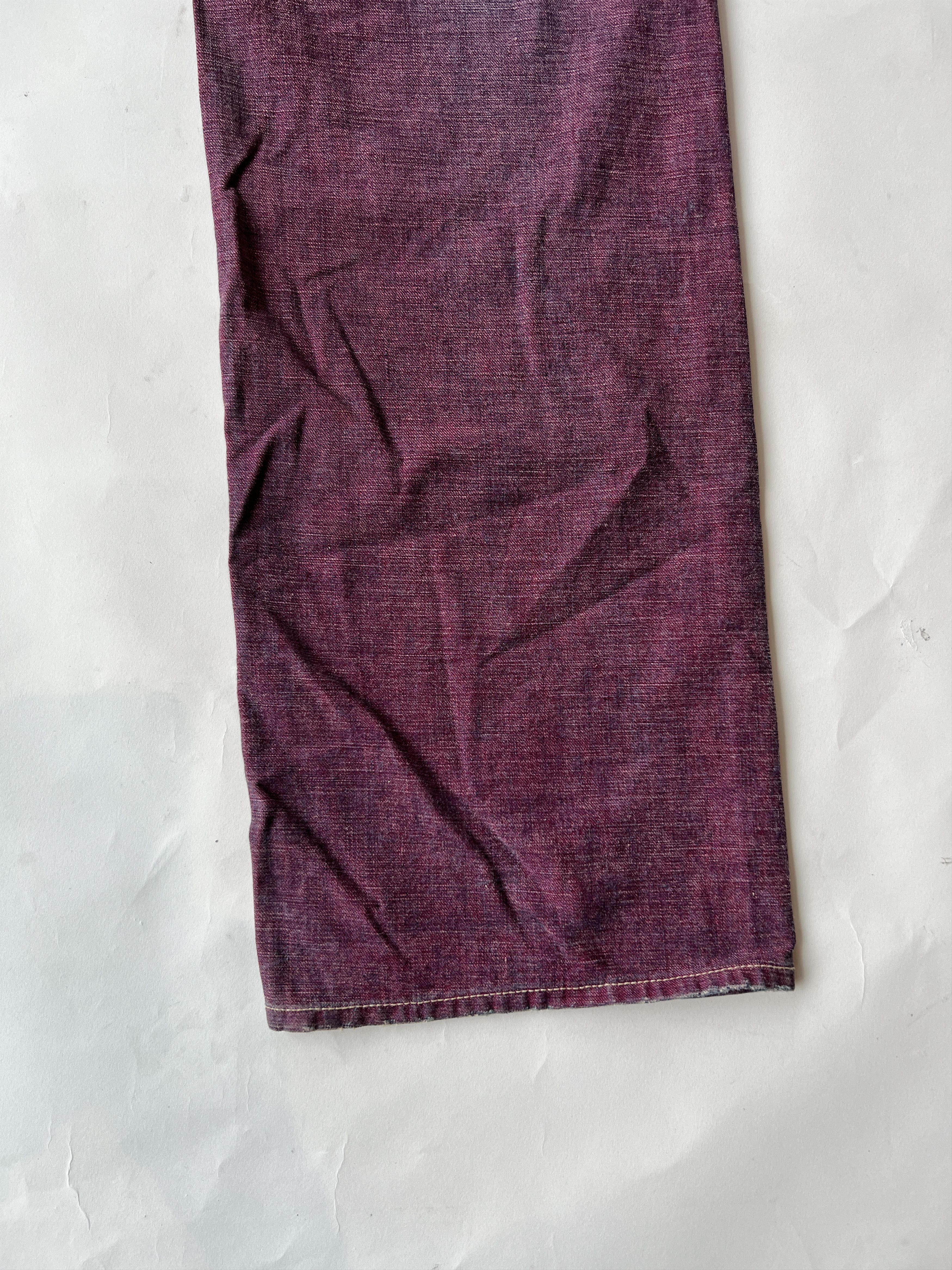 Japanese Brand × Vintage Yen Jeans x Gungdam Red Denim Size US 30 / EU 46 - 4 Thumbnail