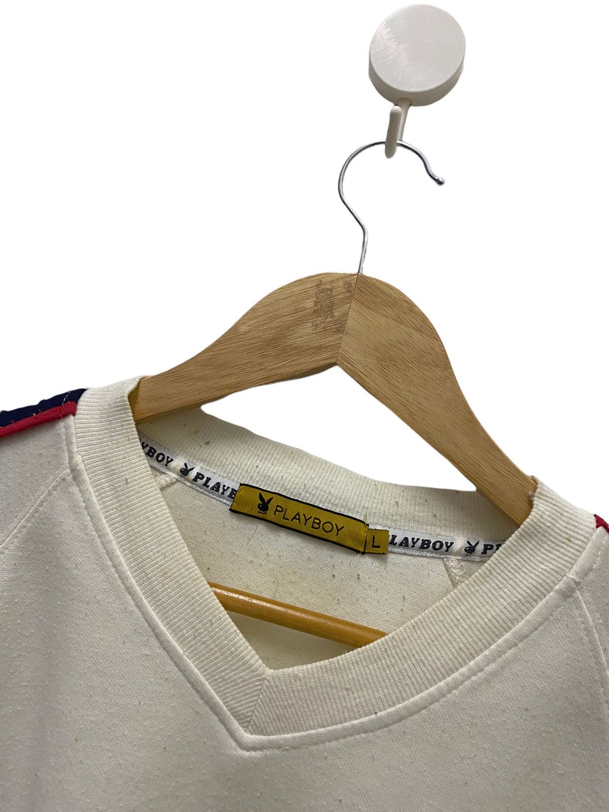 Playboy × Vintage Vintage Big Logo Playboy Tee Shirt Size US L / EU 52-54 / 3 - 4 Thumbnail