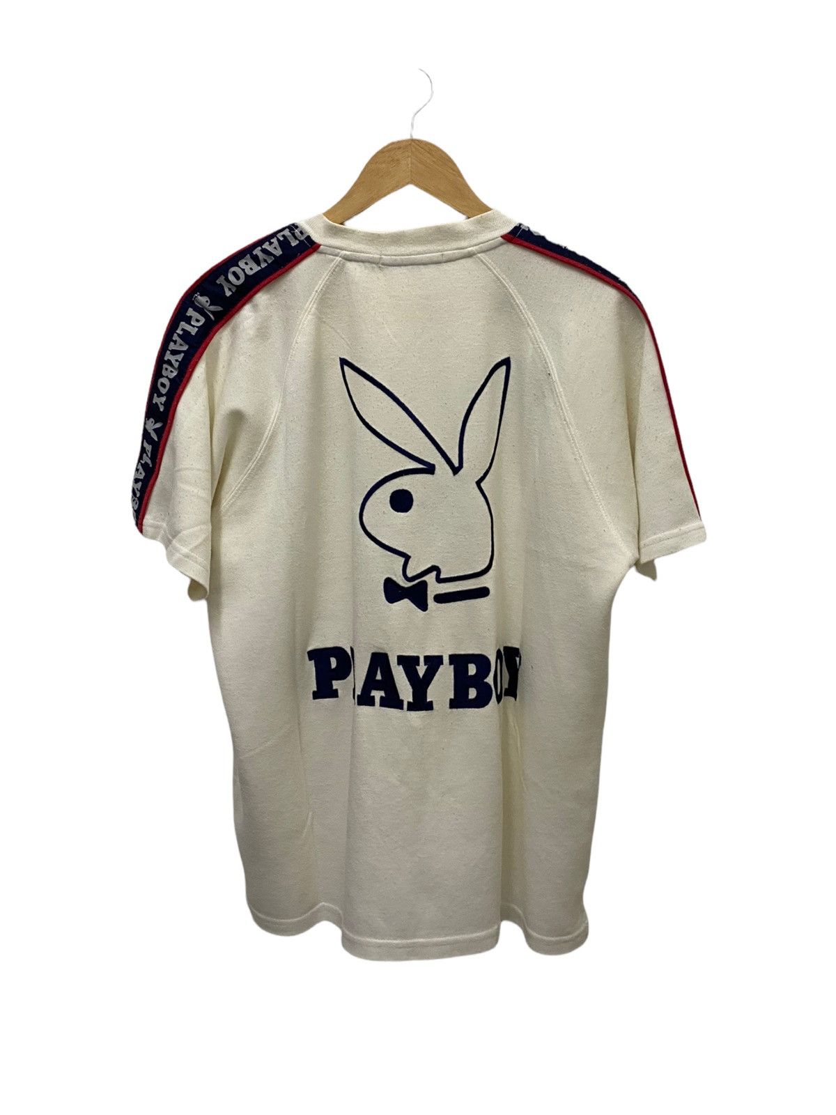 Playboy × Vintage Vintage Big Logo Playboy Tee Shirt Size US L / EU 52-54 / 3 - 1 Thumbnail