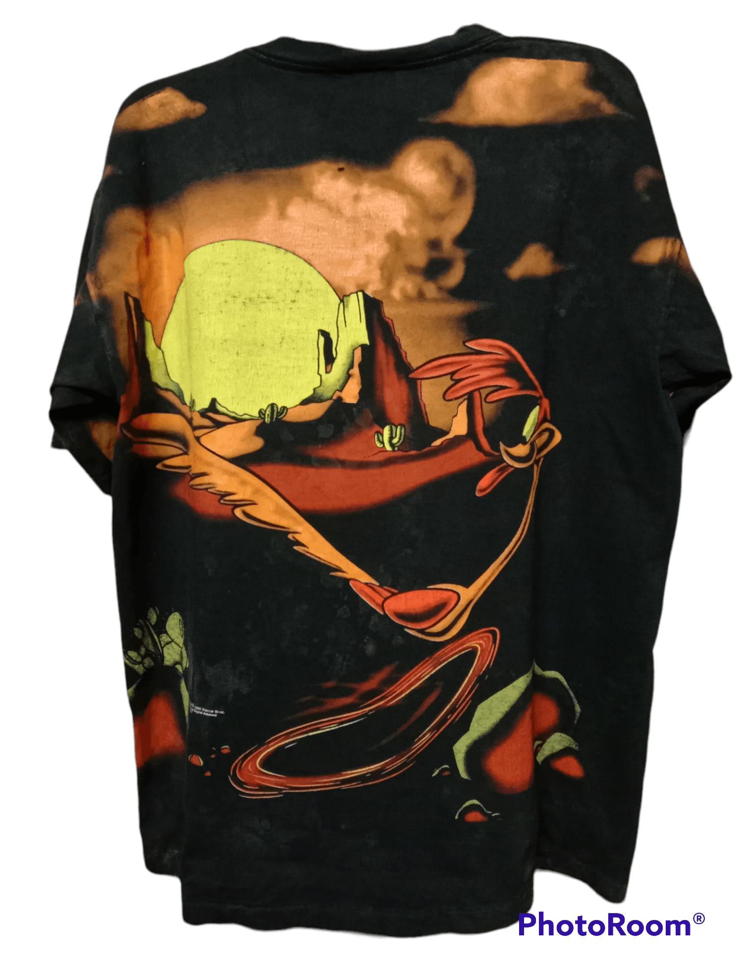 Vintage Vintage 90s Wile E Coyote And Road Runner Full Print🔥🔥🔥 Size US XL / EU 56 / 4 - 3 Thumbnail