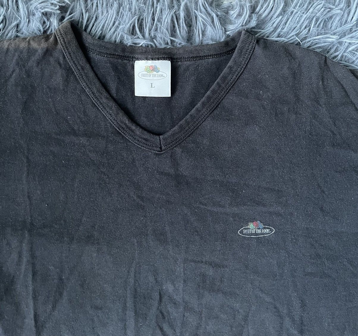 Fruit Of The Loom × Vintage Fruit of the Loom 90s vintage sun faded t-shirt Size US L / EU 52-54 / 3 - 4 Thumbnail