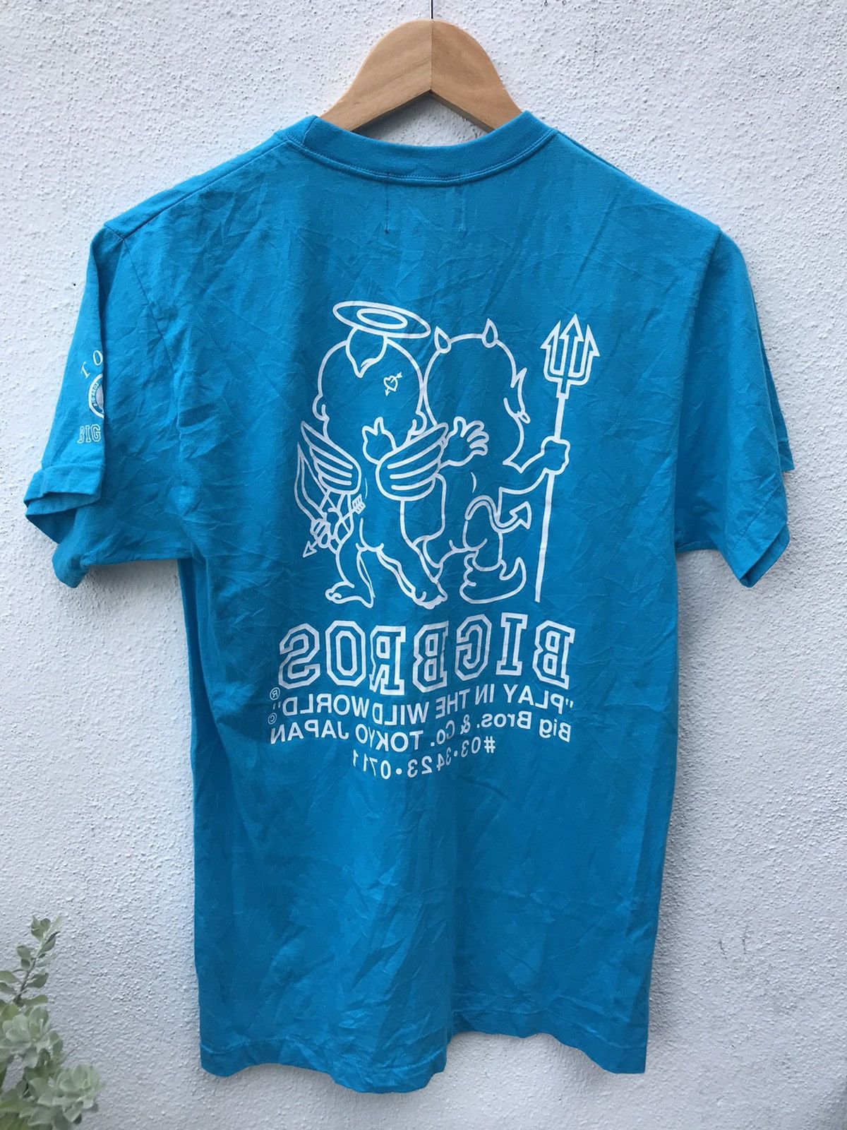 Japanese Brand × Vintage VINTAGE 90s BIG BROS TOKYO JAPAN MIRROR 🇯🇵 TEE Size US M / EU 48-50 / 2 - 3 Thumbnail