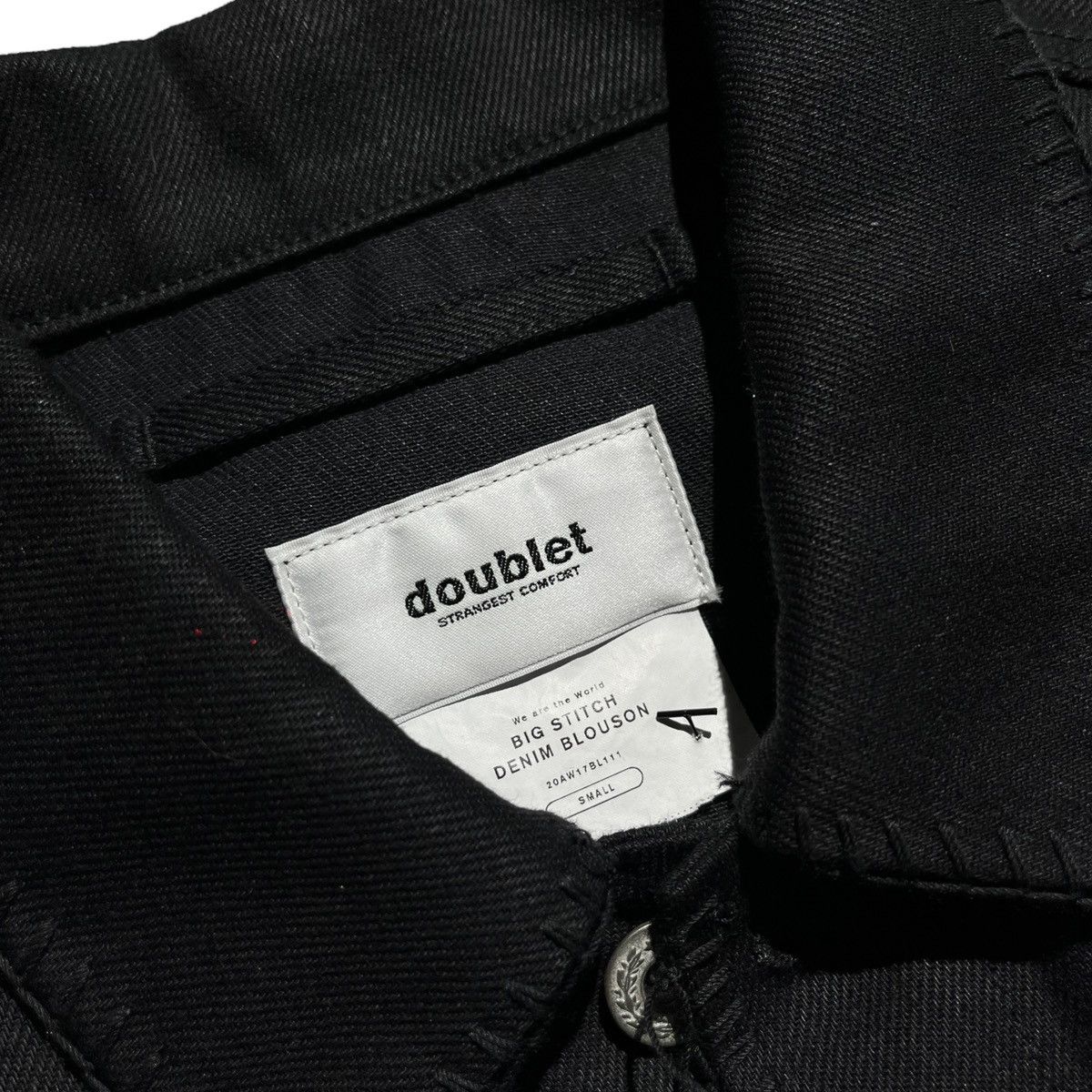 Doublet Big stitch denim jacket | Grailed