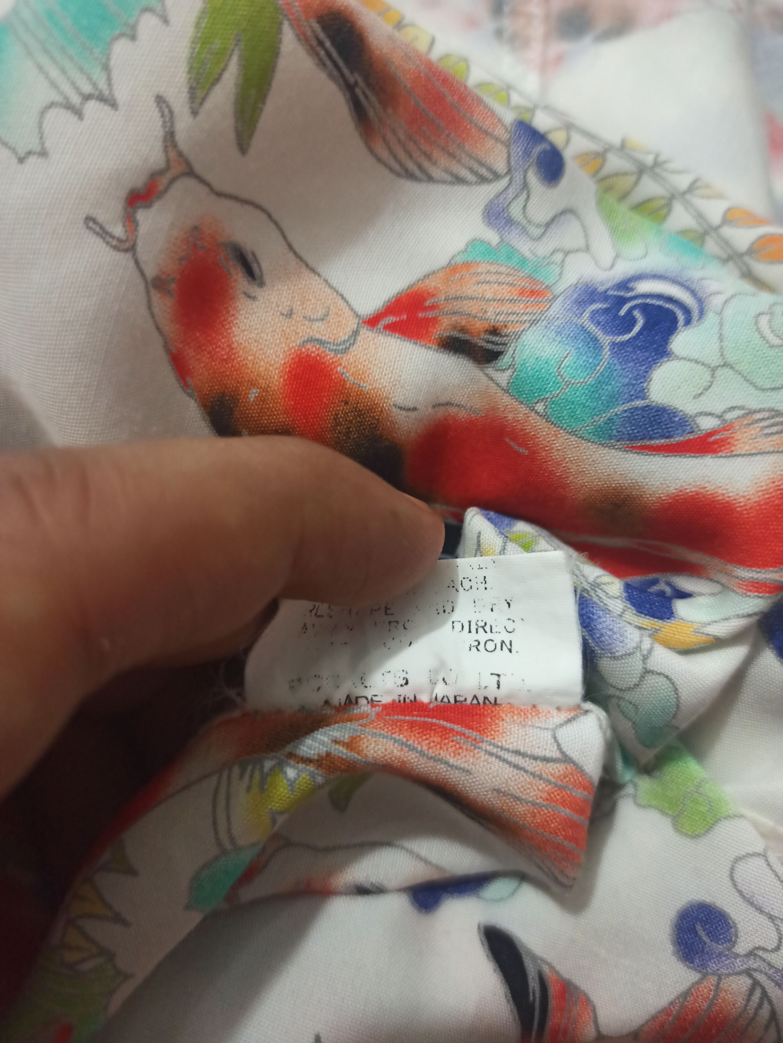 Japanese Brand Vintage Rocket Saddles co. KOI FISH Nishikigoi Aloha Shirt Size US L / EU 52-54 / 3 - 6 Thumbnail