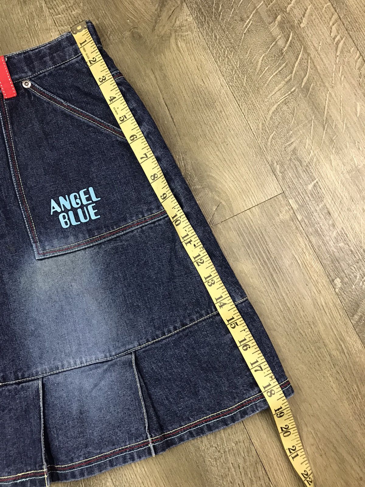 Hysteric Glamour VTG 90s ANGEL BLUE DENIM MINI SKIRT BY HYSTERIC GLAMOUR Size 26" / US 2 / IT 38 - 14 Thumbnail