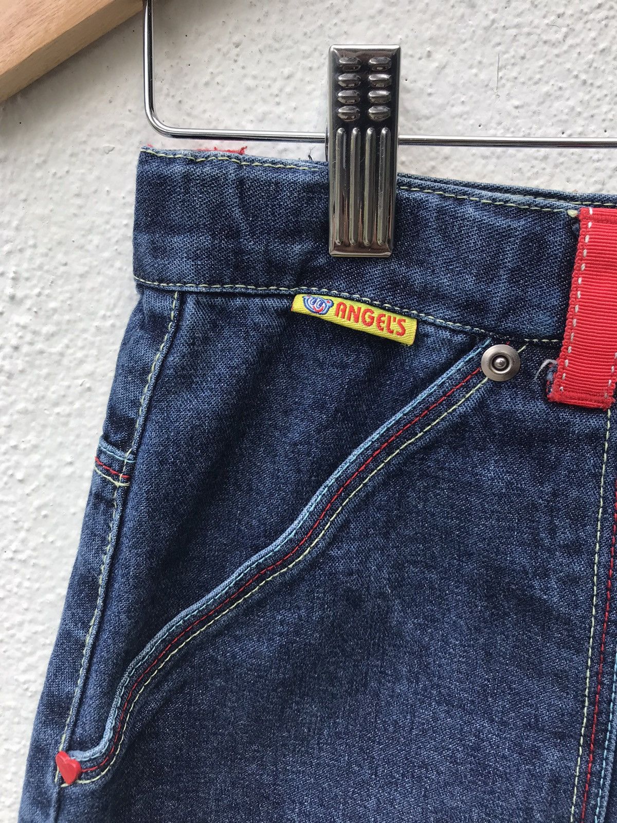 Hysteric Glamour VTG 90s ANGEL BLUE DENIM MINI SKIRT BY HYSTERIC GLAMOUR Size 26" / US 2 / IT 38 - 5 Thumbnail