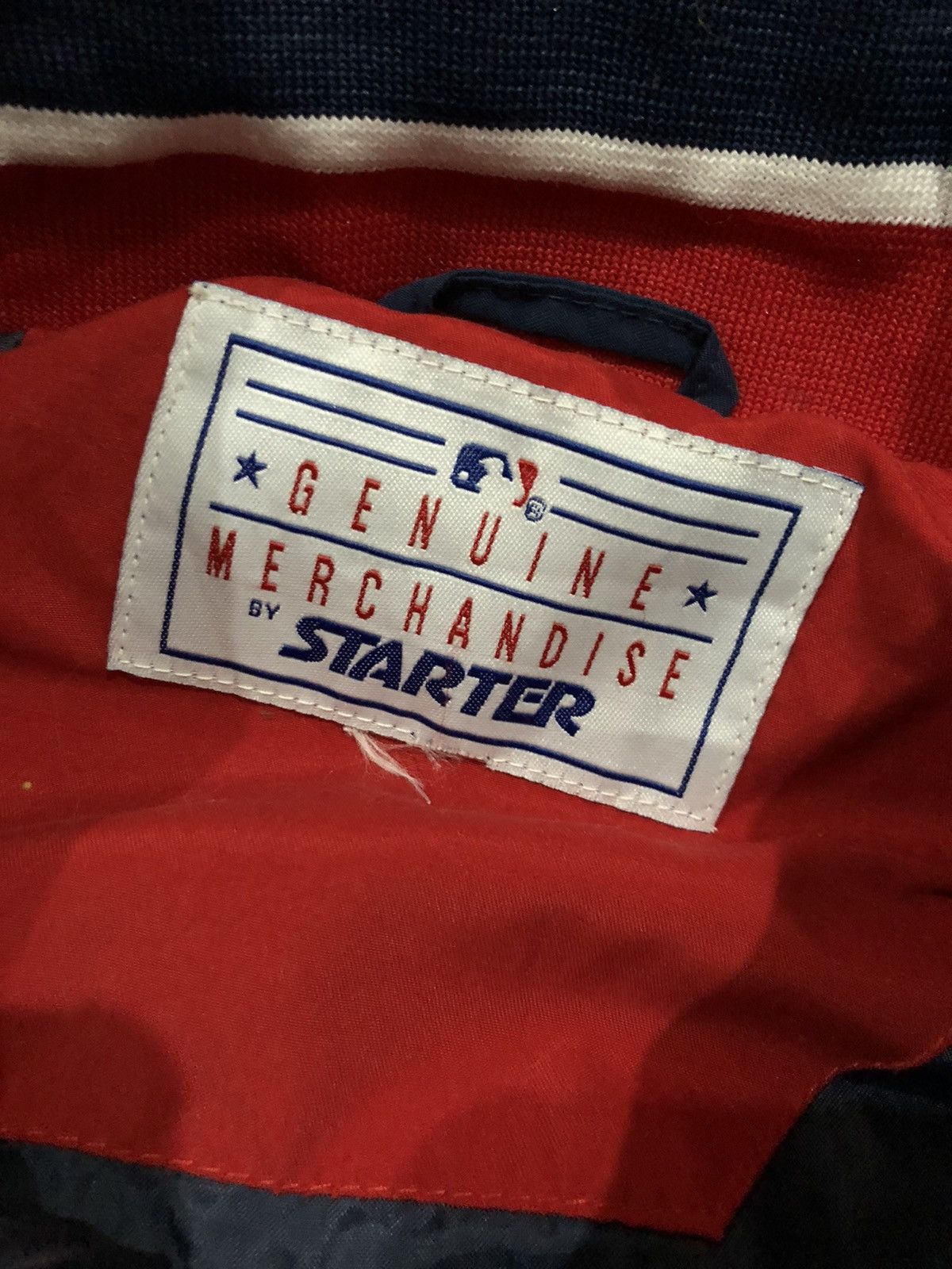 MLB × Starter Vintage Indians Cleveland By Starter Pull Over Jacket Size US L / EU 52-54 / 3 - 3 Thumbnail